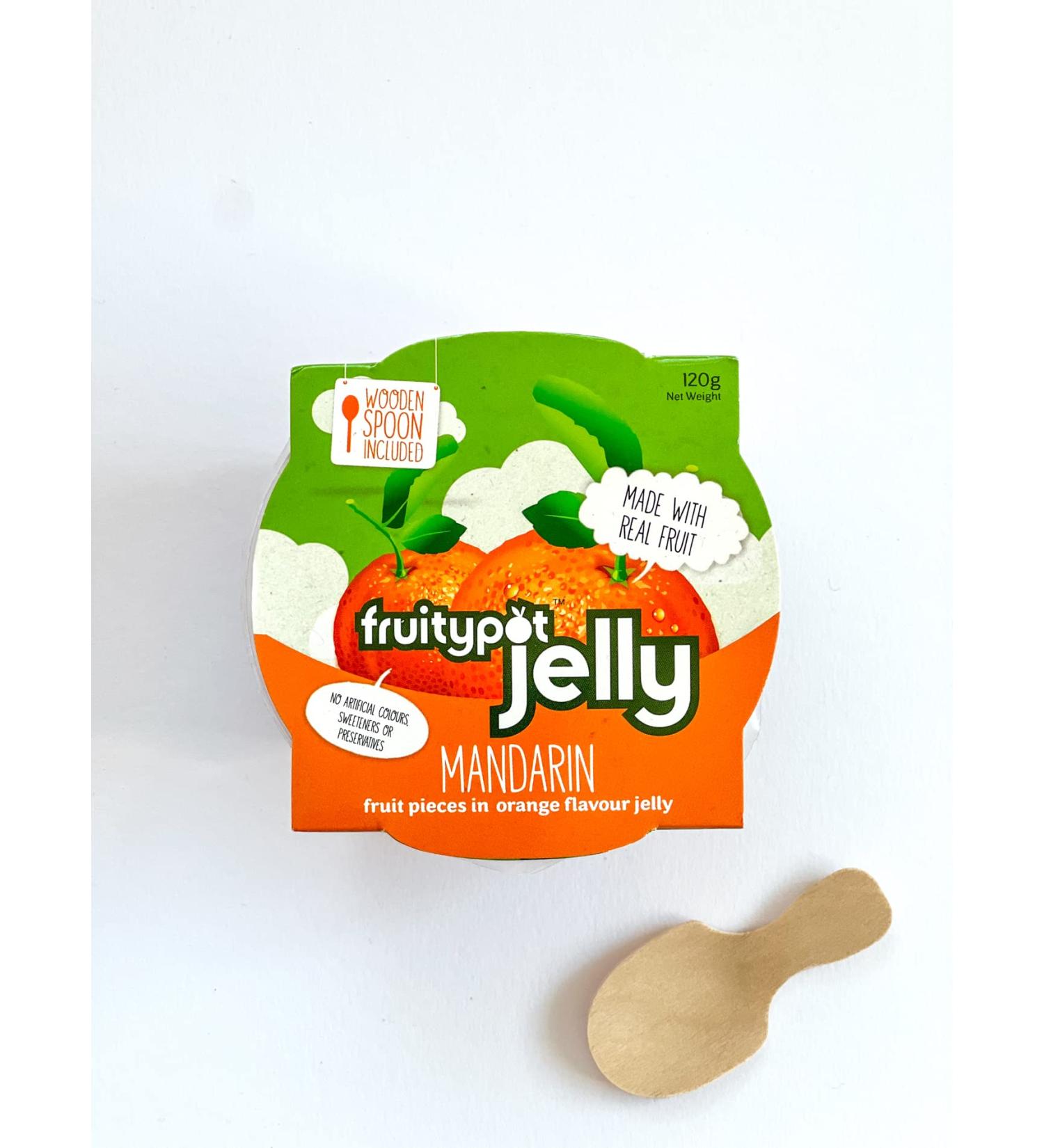 Fruitypot Mandarin in Orange Flavour Jelly - 18 x 120g Pots - Buy Online on SooperMarket.com