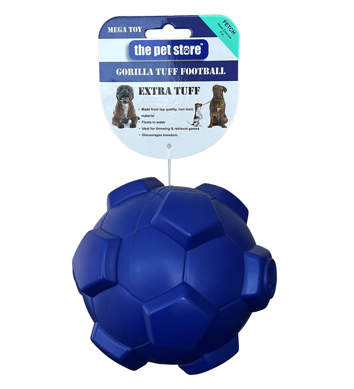 Emperor Blue Gorilla Tuff Floating Football Dog Toy for Interactive Games and Exercise - Buy Online on SooperMarket.com