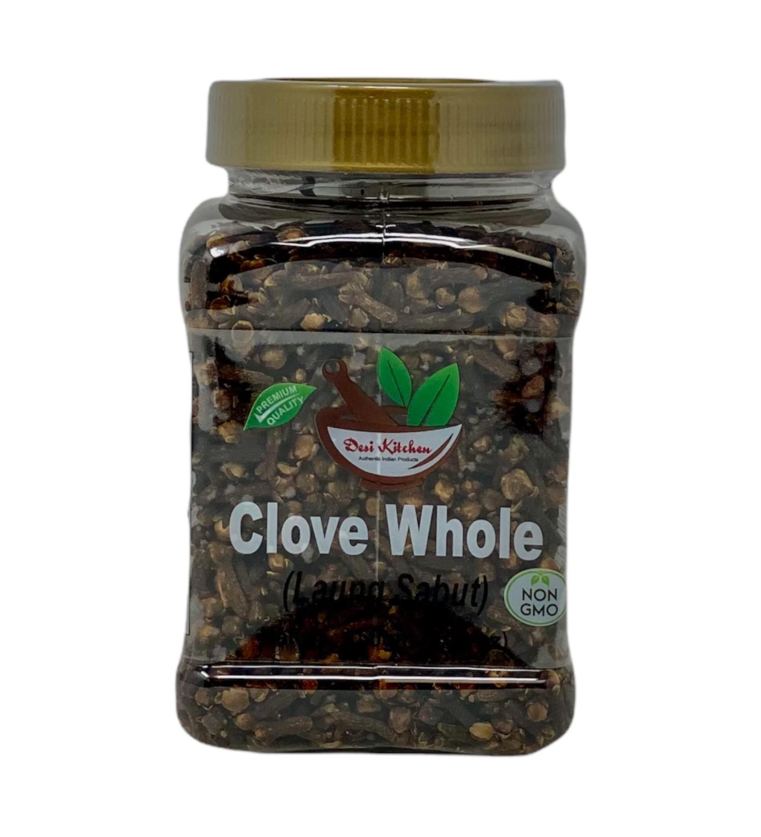 Desi Kitchen Clove Whole (Laung Sabut) 150gm - All Natural, Salt-Free, Vegan, NON GMO - Buy Online on SooperMarket.com