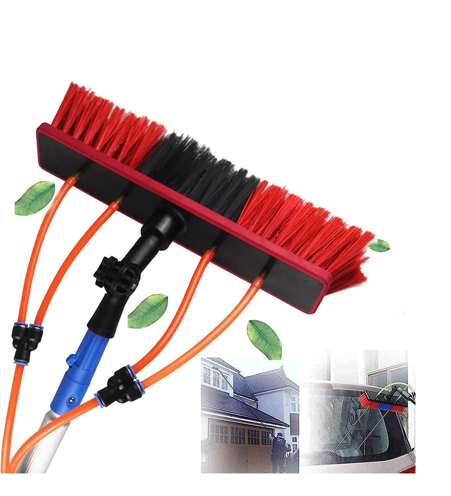 Window Cleaning Pole Photovoltaic Panel Cleaning Tool 3-10M Conservatory Roof Window Glass Wall Photovoltaic Panel Cleaning Extendable Cleaner/3M/9.8Ft 55cm Brush Head 11M/36FT - Buy Online on SooperMarket.com