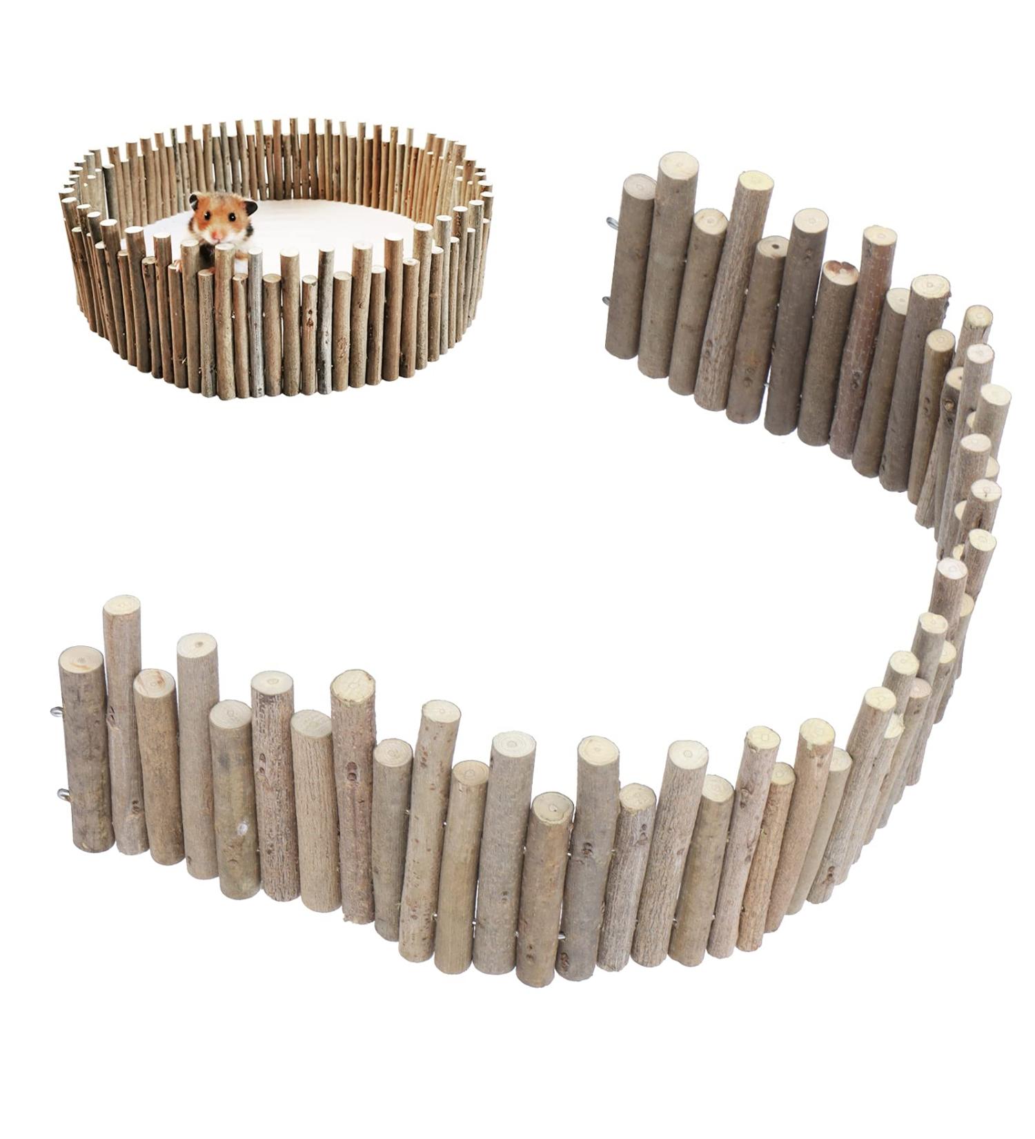 Zerodis 50cm Wooden Hamster Bridge - Flexible Climbing Platform & Cage Accessory for Mice Chinchillas & Small Pets - Buy Online on SooperMarket.com
