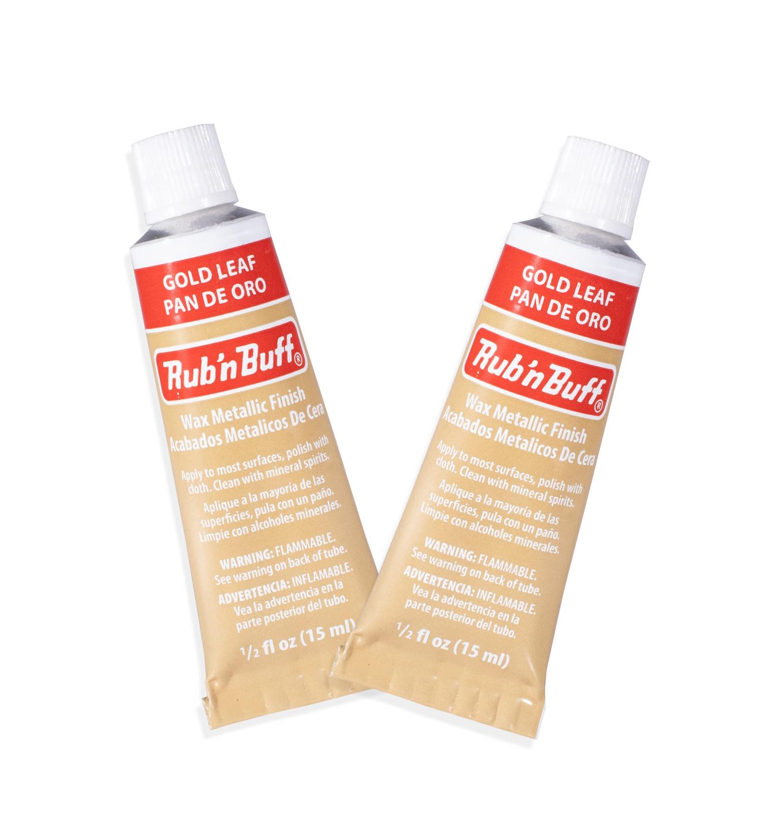 AMACO Rub n Buff Gold Leaf 15ml Tubes - Versatile Gilding Wax for Furniture Restoration - Set of 2 Rub n Buff Colors - Buy Online on SooperMarket.com