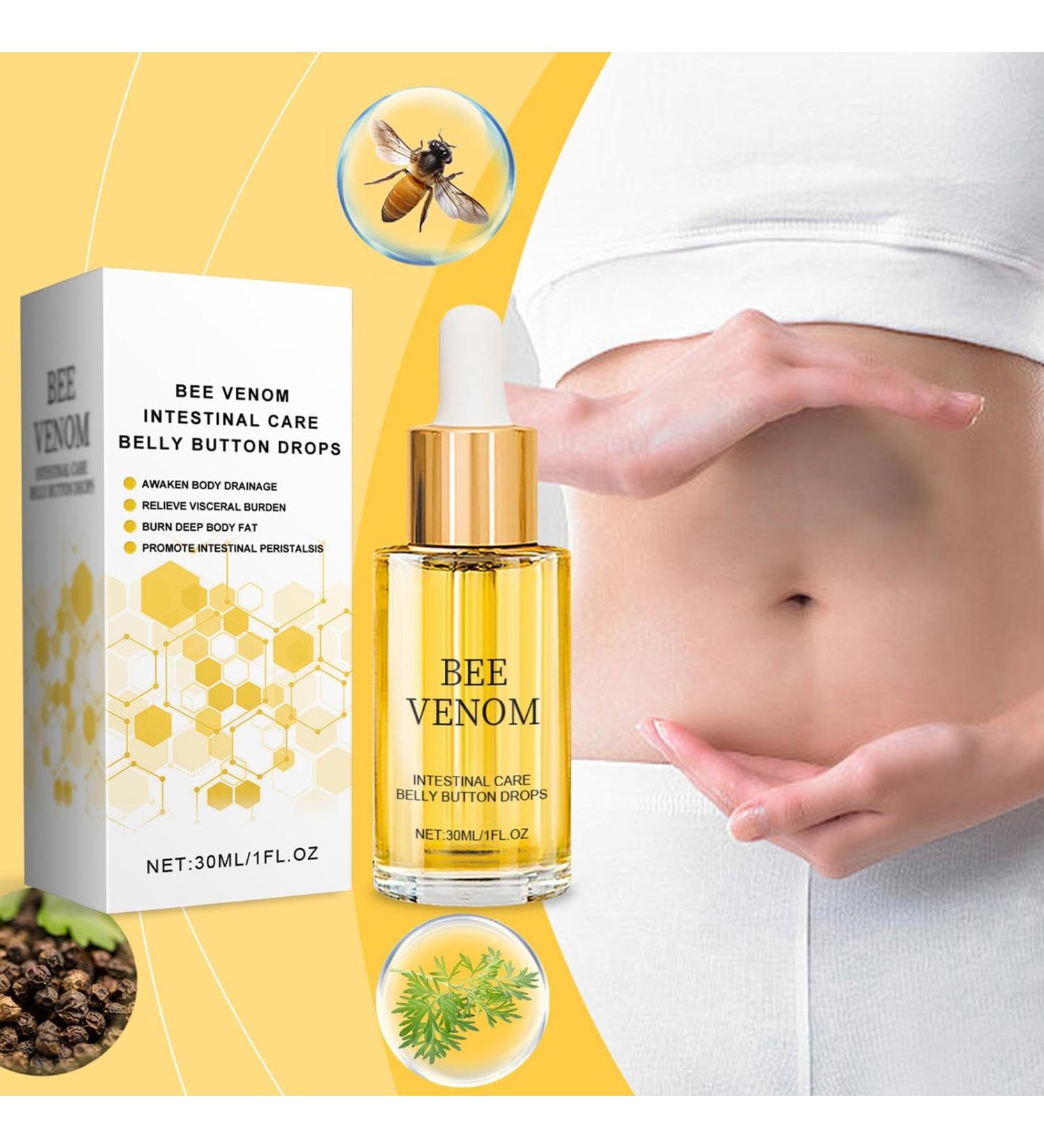 Bee venoms Intestinal detoxs Belly Button Drops Bee venoms Belly Button Drops Bee venoms Oil for Belly Button Bee venoms Drops Tightening And Shaping Bee venoms Lymphatics Drainage Drops Oil - Buy Online on SooperMarket.com