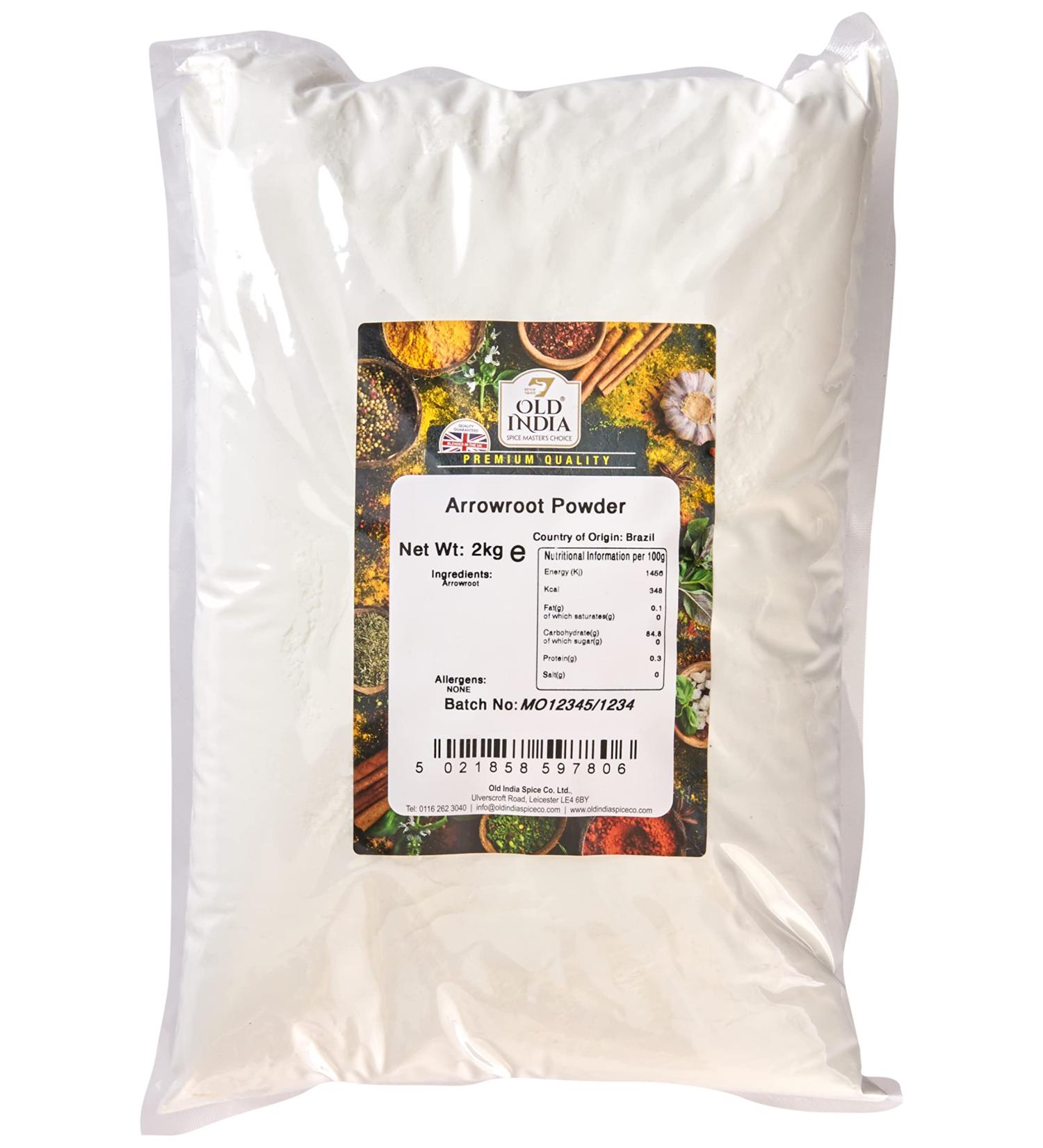 Old India Arrowroot Powder 2kg - Natural Thickening Agent - Pack of 1 - Buy Online on SooperMarket.com