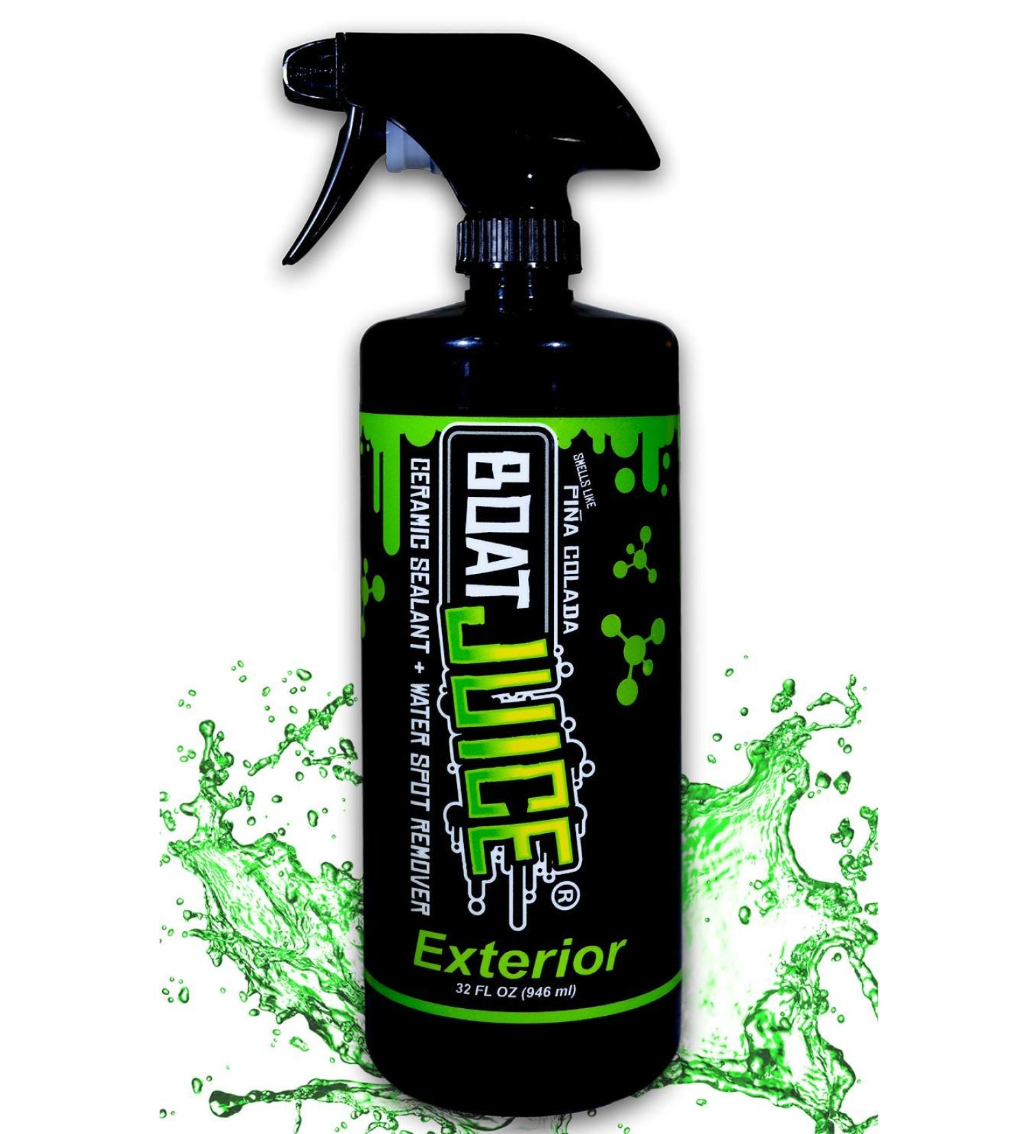 Boat Juice 32oz - Exterior Cleaner with Ceramic SiO2 Sealant - Water Spot Remover & Gloss Enhancer - Pina Colada Scent - Buy Online on SooperMarket.com
