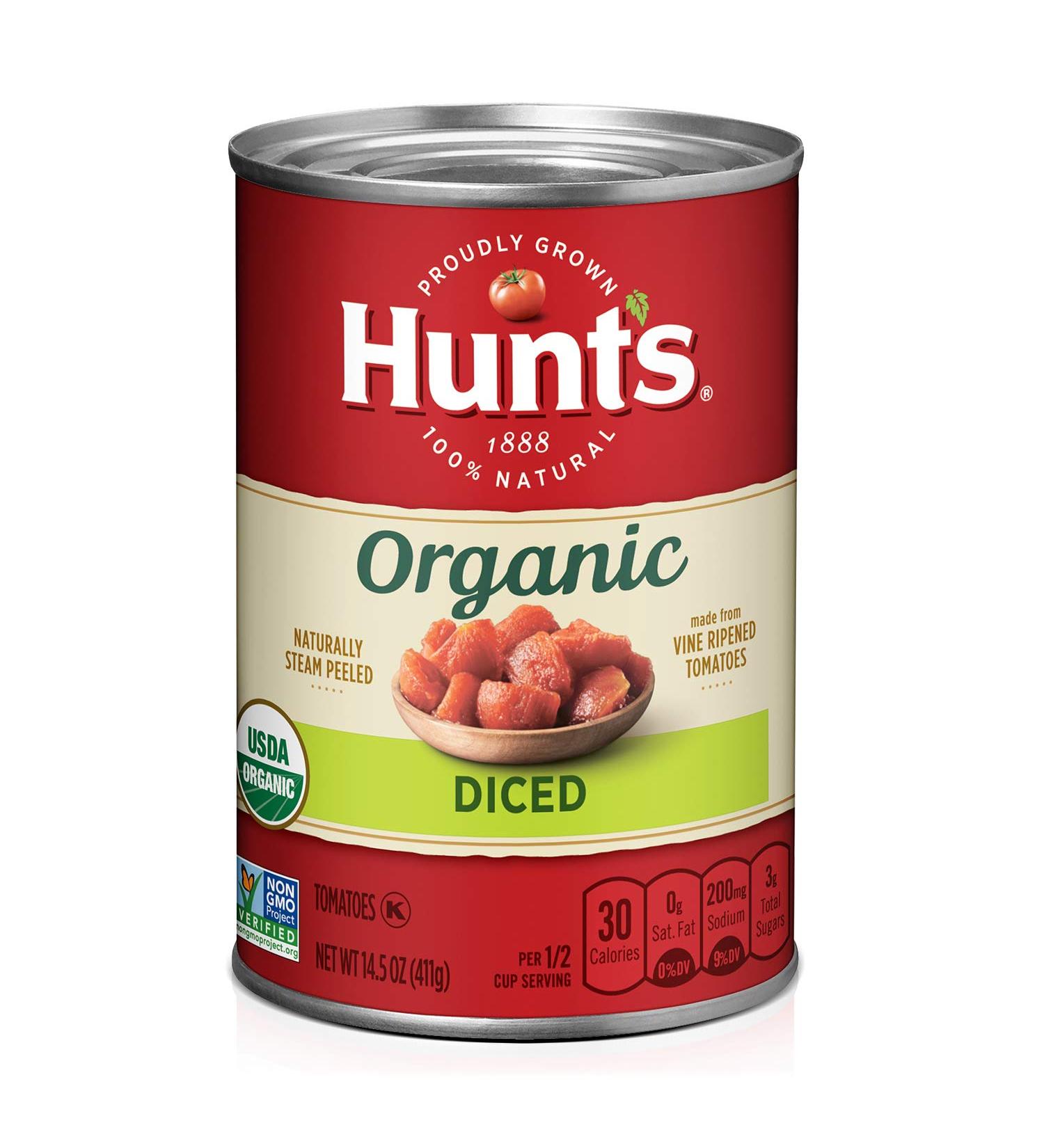 Hunt's Organic Diced Tomatoes 14.5 oz - Keto Friendly - Buy Online on SooperMarket.com
