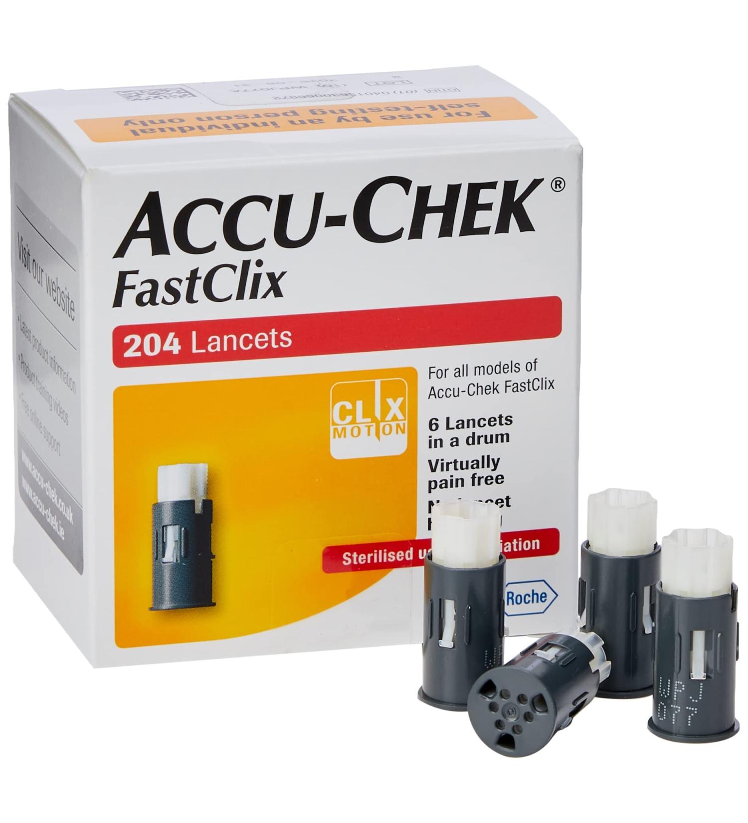 ACCU-CHEK FASTCLIX 200+4 STERILE LANCETS