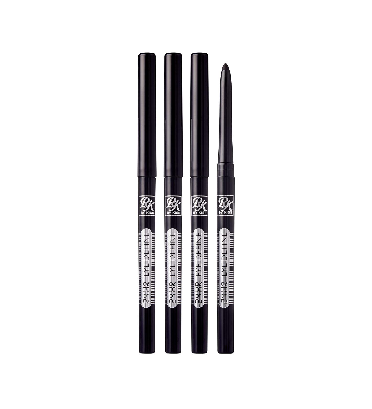 Ruby Kisses Waterproof 24HR Eye Define Eyeliner - Very Black (4 Count), Long-Lasting Eyeliner for Intense Definition - Buy Online on SooperMarket.com