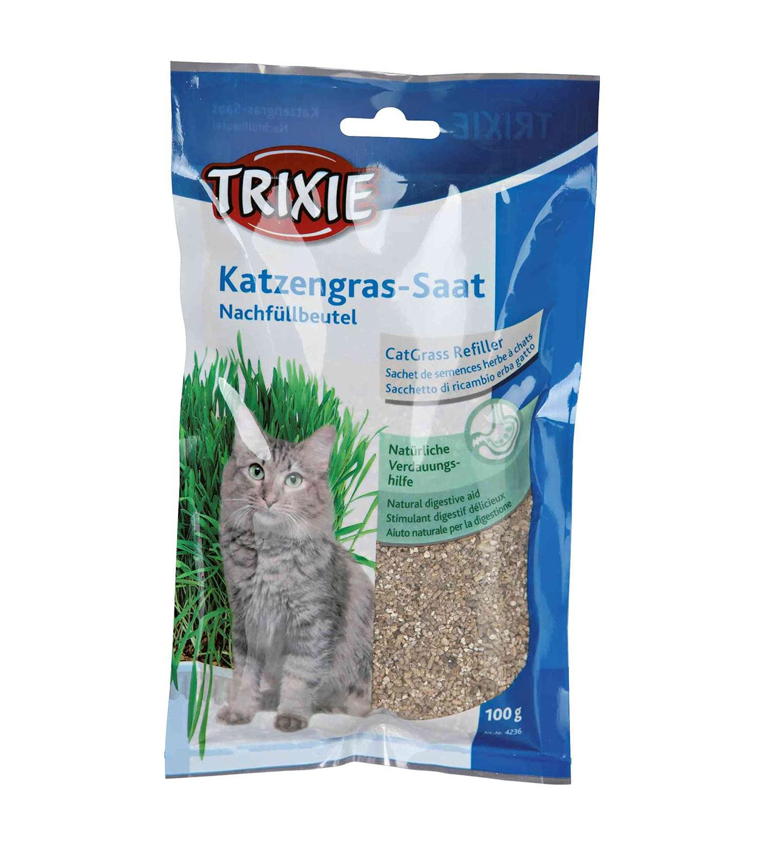 TRIXIE 4236 Cat Grass Seed Refill Bag for #4235 Bag/approx. 100 g