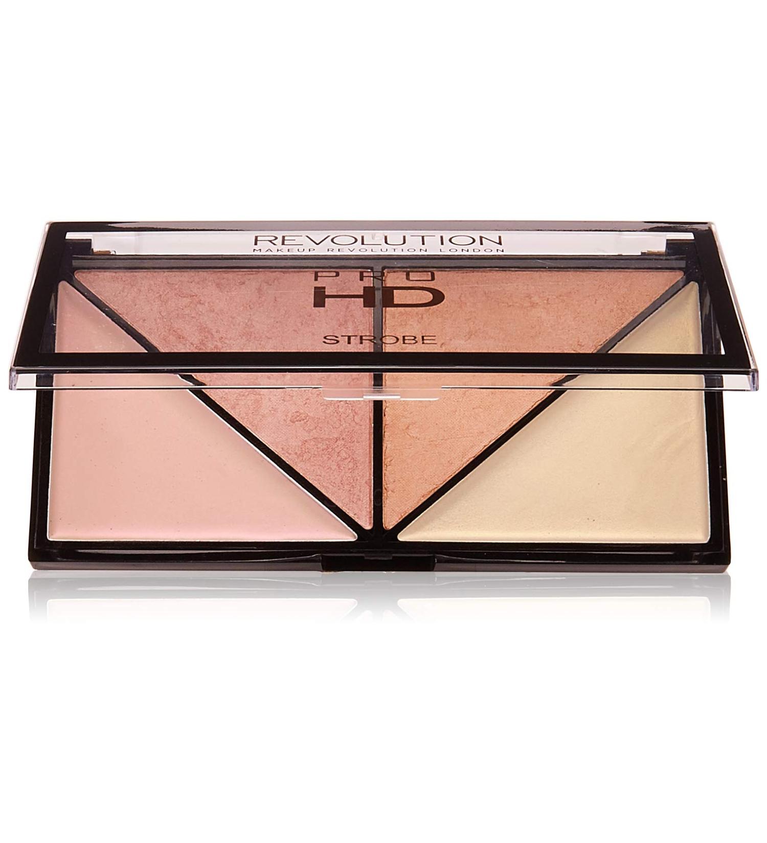 Makeup Revolution HD Pro Strobe Palette - Illuminate Your Beauty with Strobing Highlights - International Shipping Available - Buy Online on SooperMarket.com