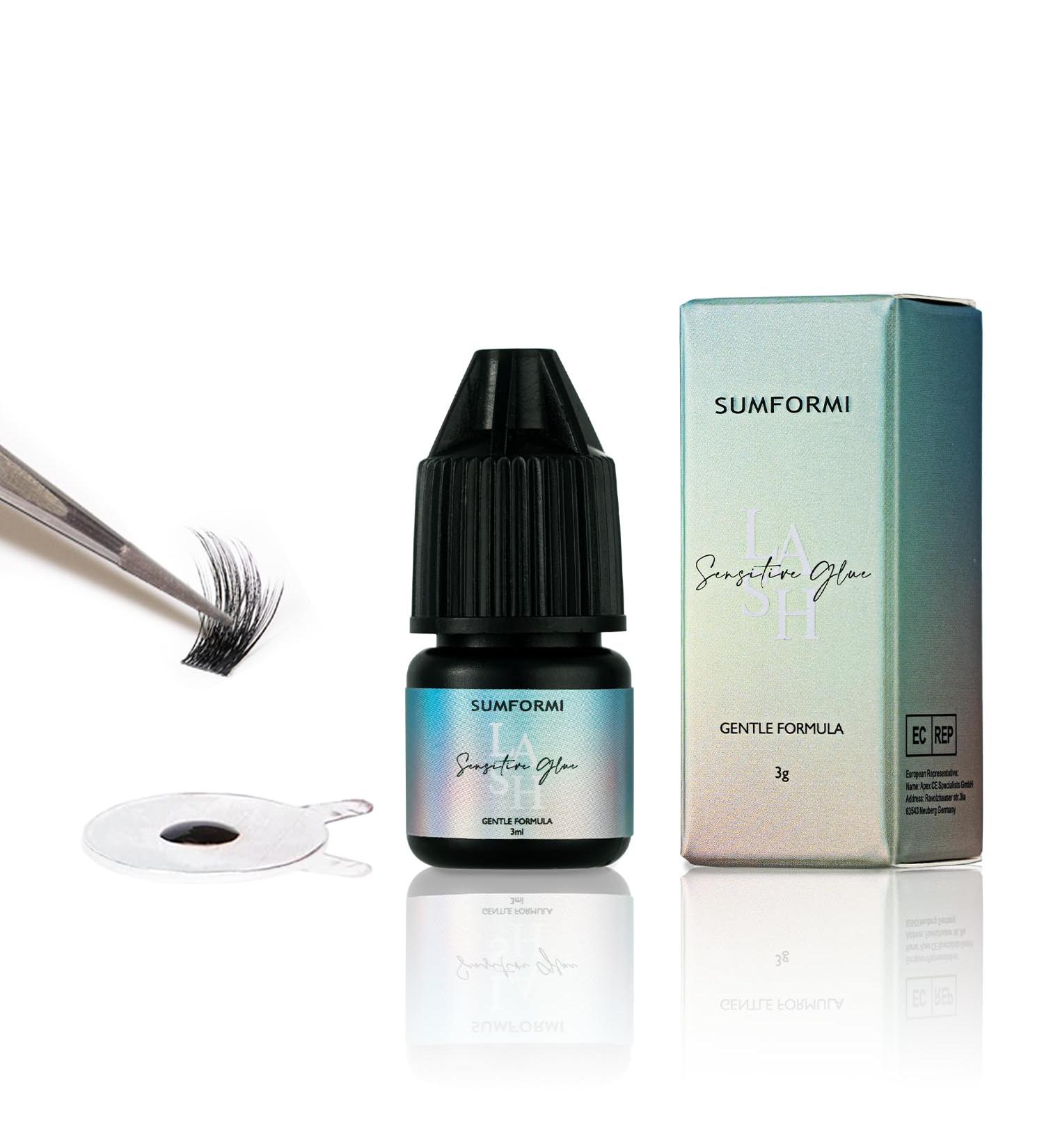 Sensitive Black Lash Glue - Waterproof Long-Lasting Eyelash Extension Glue for DIY & Professional Use - Buy Online on SooperMarket.com