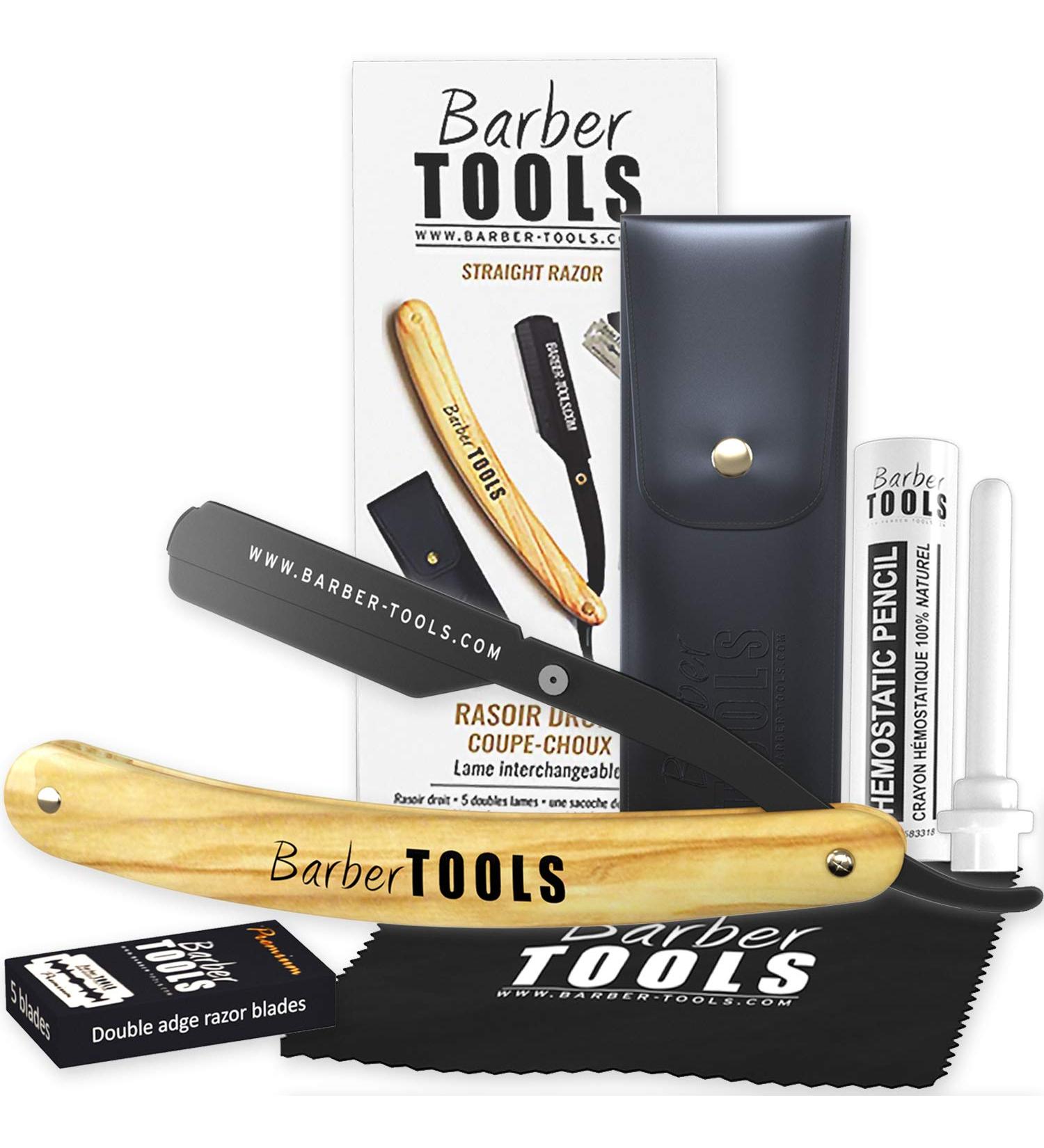Premium Barber Tools: Versatile Razor with Interchangeable Blades & Complete Set - Buy Online on SooperMarket.com