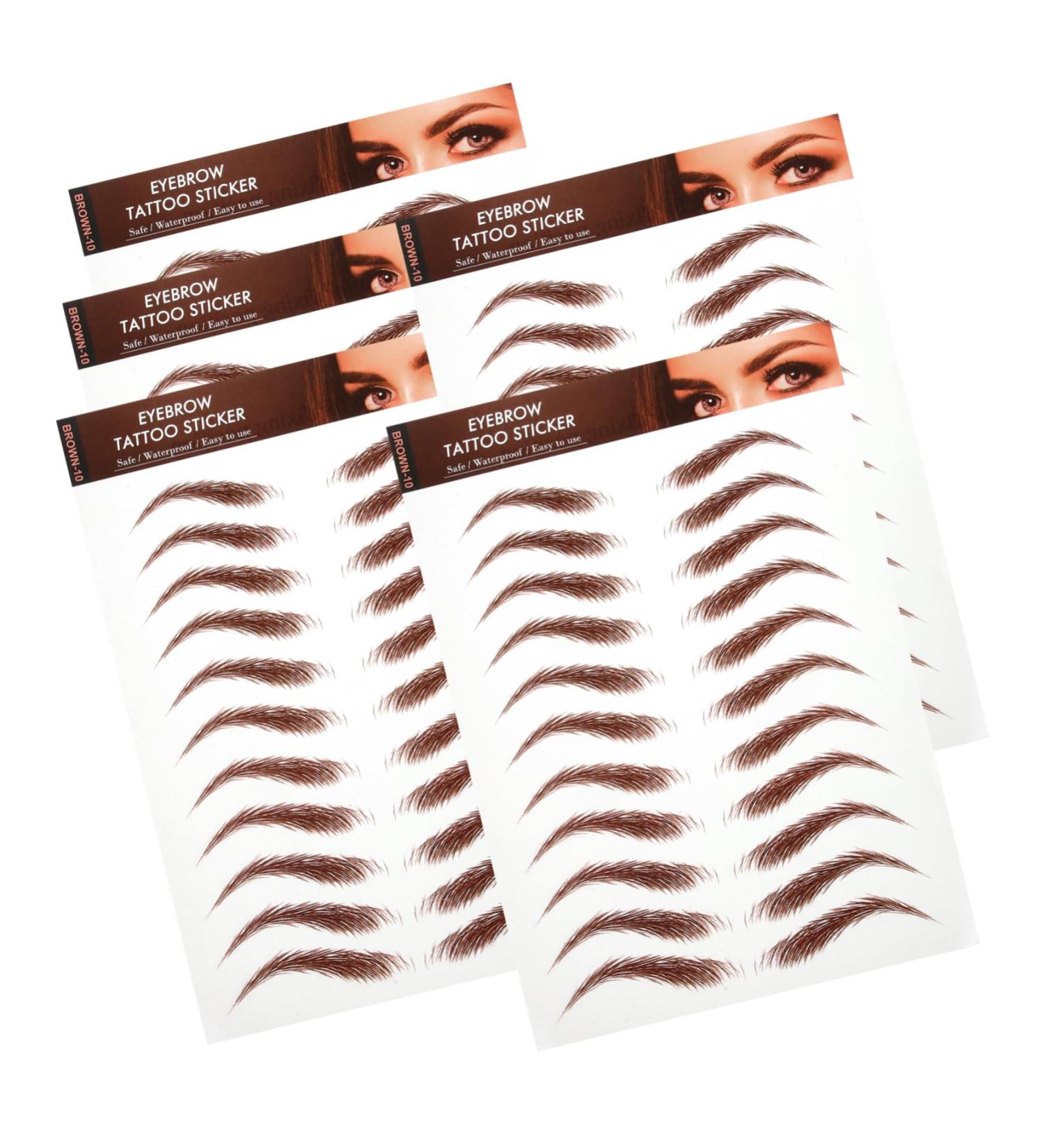 CANIGHT 5 Sheets authentic eyebrow sticker eyebrow stickers shaping eyebrow stickers costume - Buy Online on SooperMarket.com
