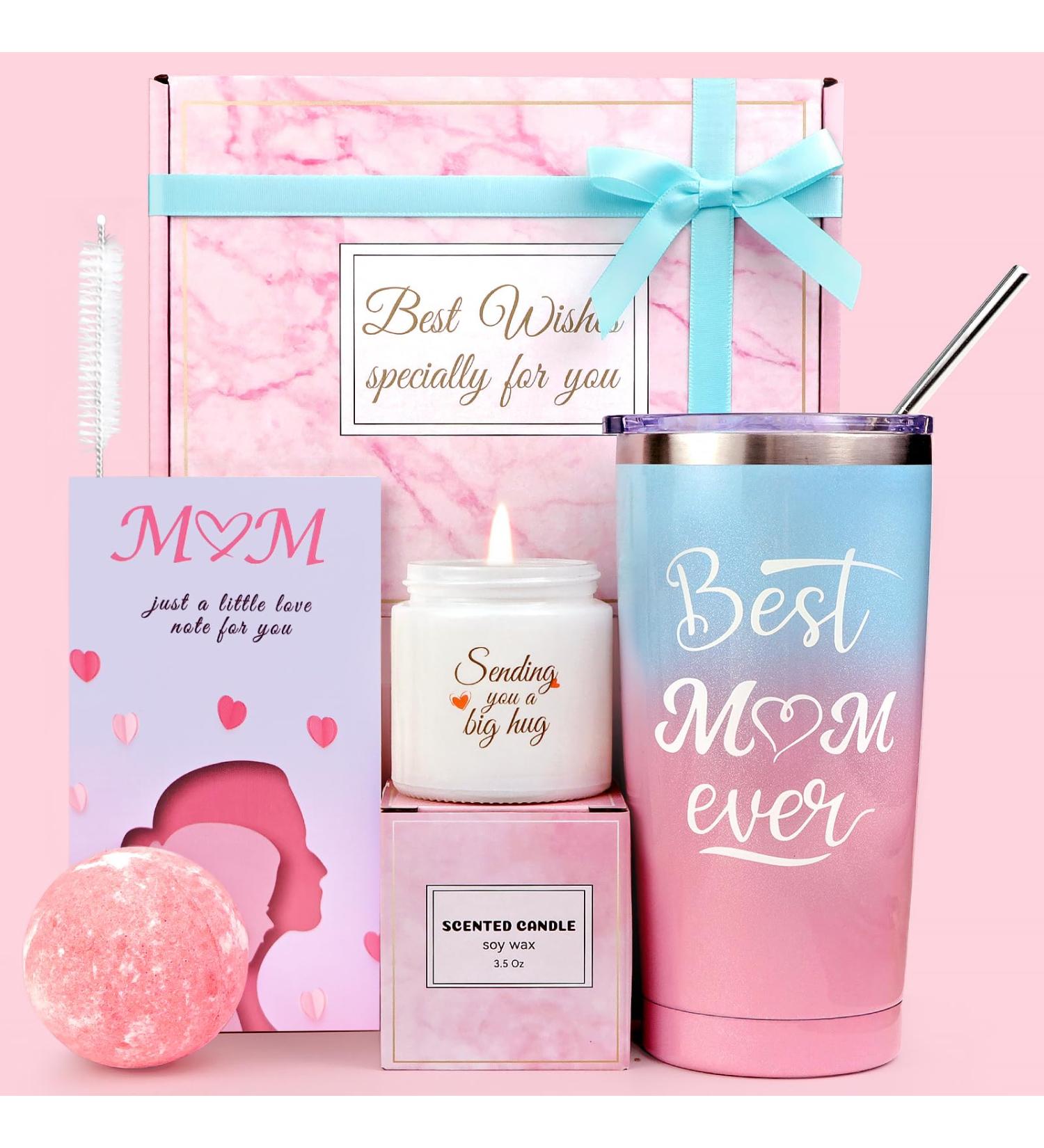 Best Mum Ever: Personalised Birthday & Christmas Gifts Hamper for Mum from Daughter/Son - Mothers Day Pamper Relaxation Gift Set - Buy Online on SooperMarket.com