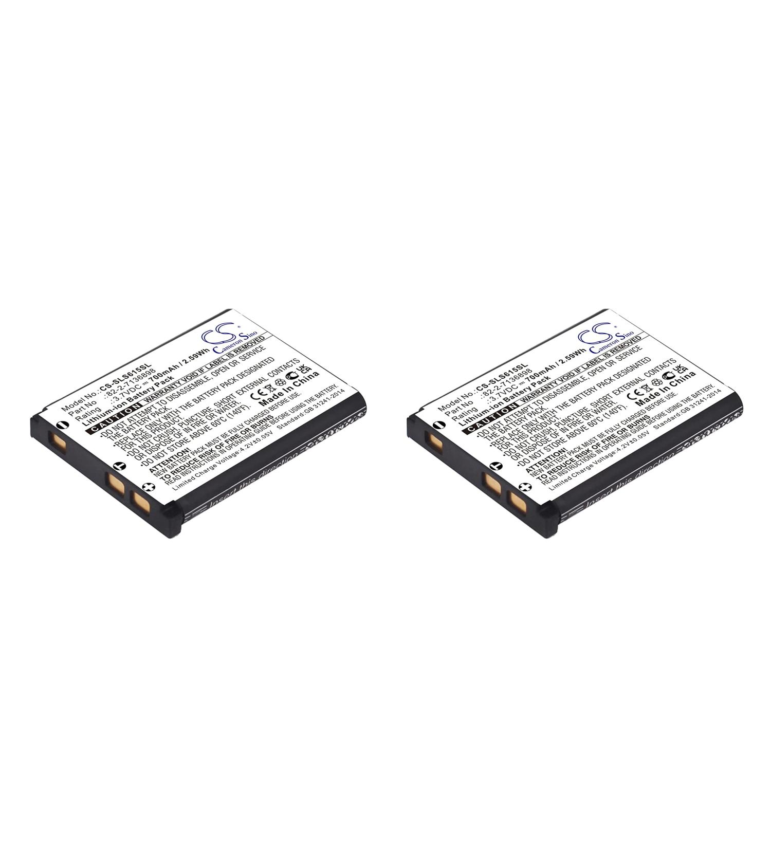 2 Pcs Battery Replacement for 61527 Arctis Nova Pro 82-2-7136898