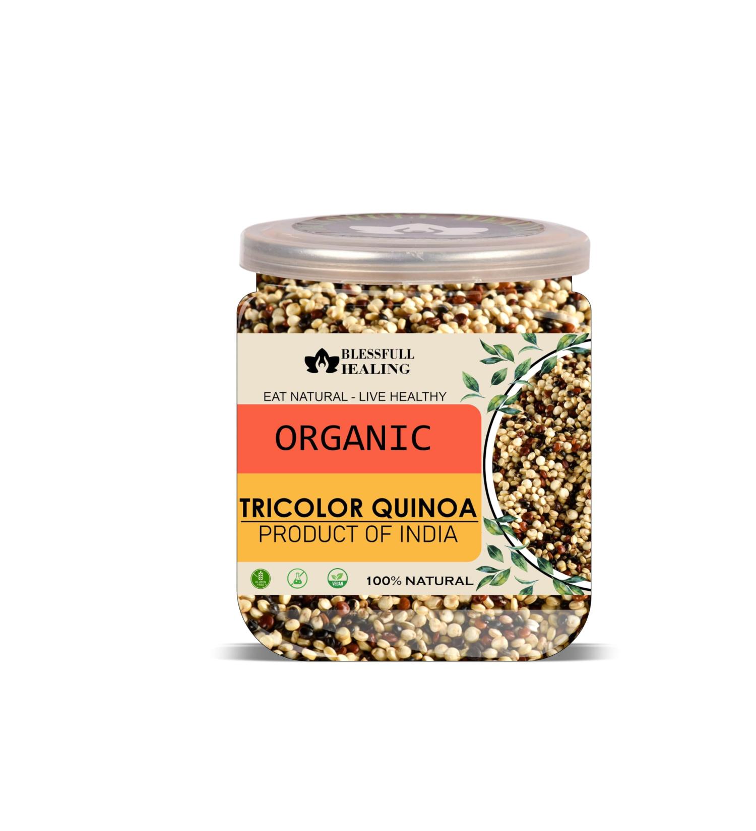 Blessfull Healing Organice Tricolor Quinoa 1 lb (453 Gram) - Buy Online on SooperMarket.com