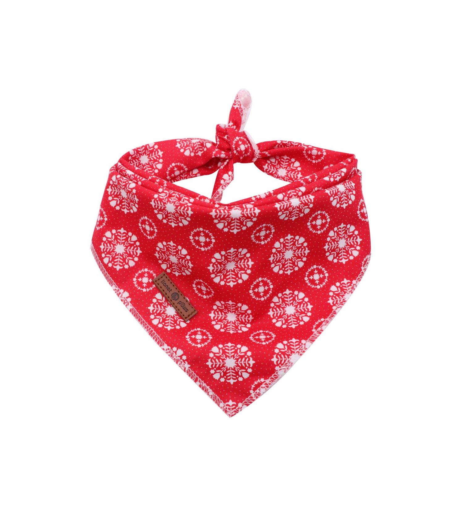 Lionet Paws Dog Bandana Headscarves | Triangle Scarf for Dogs | Snow Design | LL (Pack of 1) - Shop Internationally! - Buy Online on SooperMarket.com