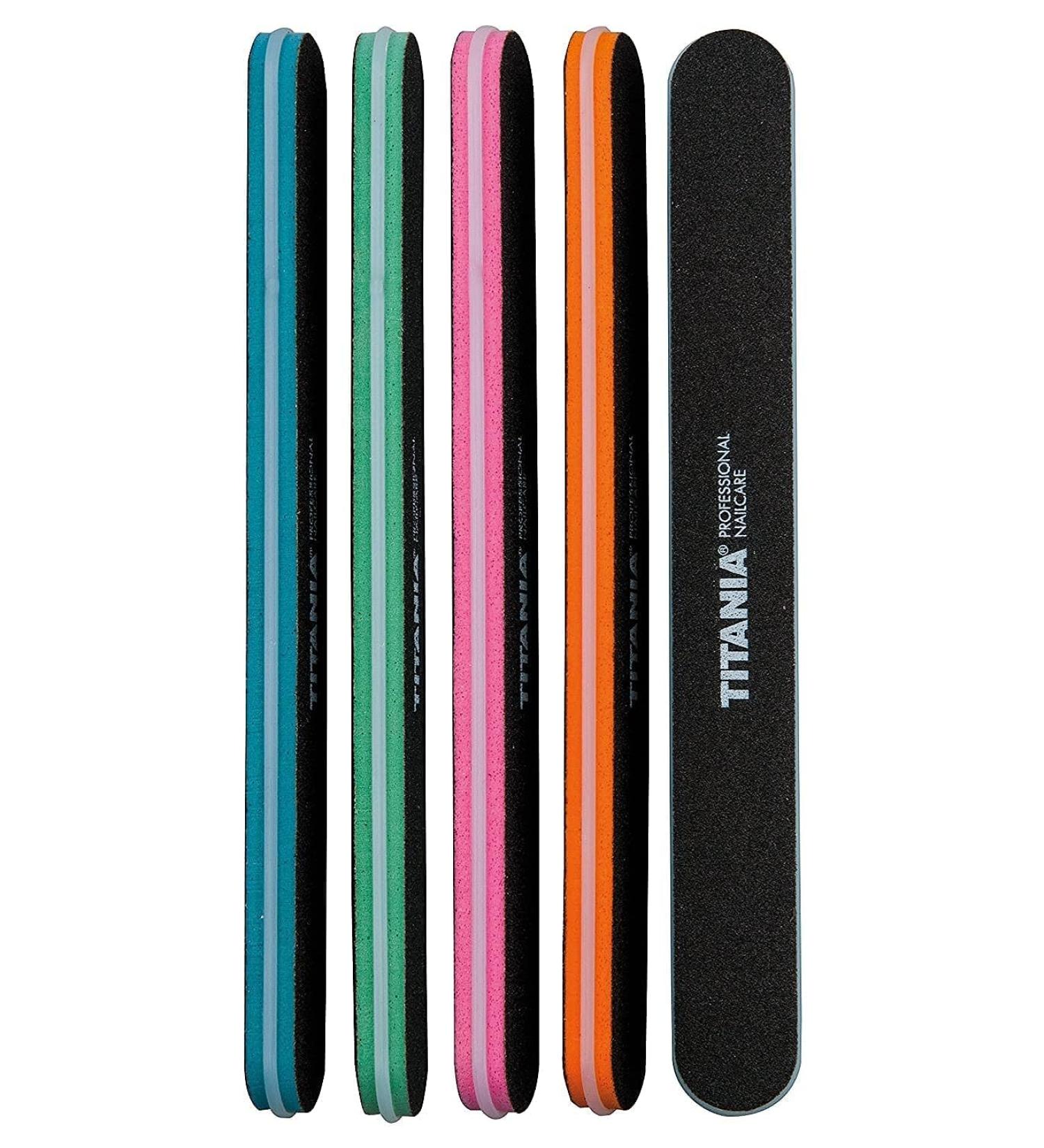 TITANIA Professional Sand Nail File - Coarse & Fine Color-Sorted 1 Pack (22g) - International Shipping Available - Buy Online on SooperMarket.com