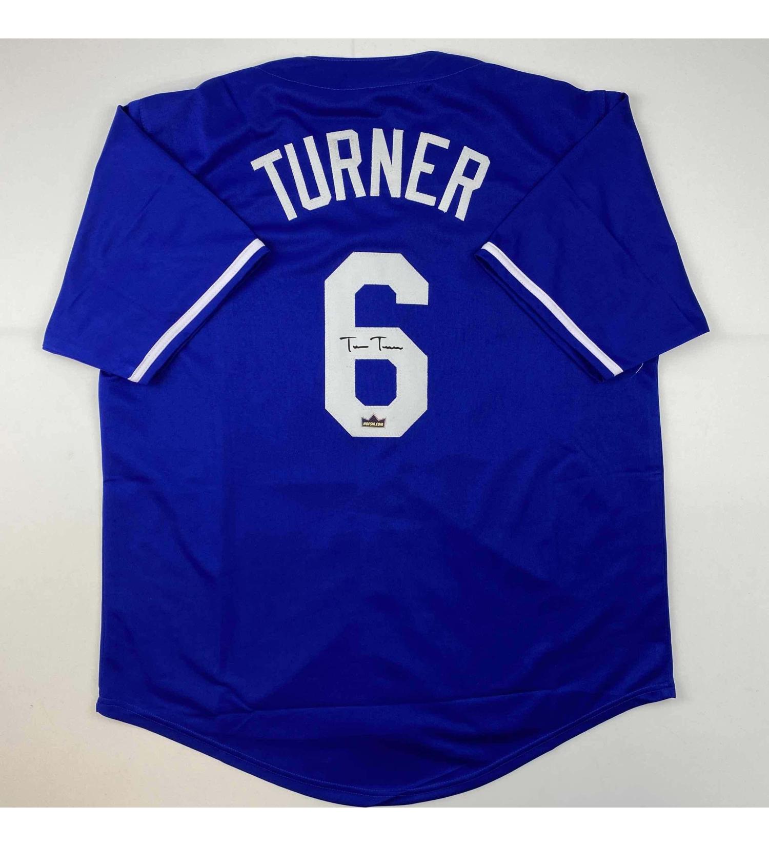 Facsimile Autographed Trea Turner LA Blue Baseball Jersey - Men's XL - Buy Online on SooperMarket.com