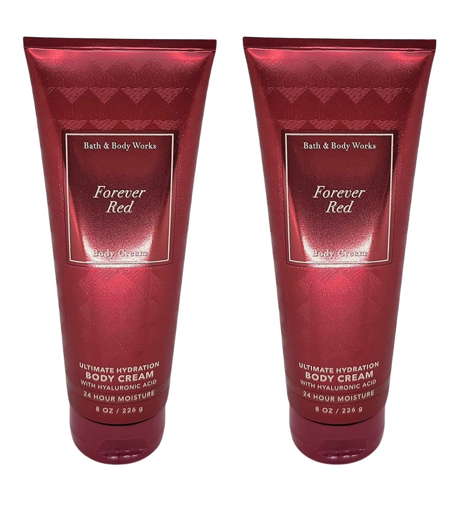Bath and Body Works Forever Red Ultra Shea Body Cream 2 Pack - 8 Oz - Buy Online on SooperMarket.com