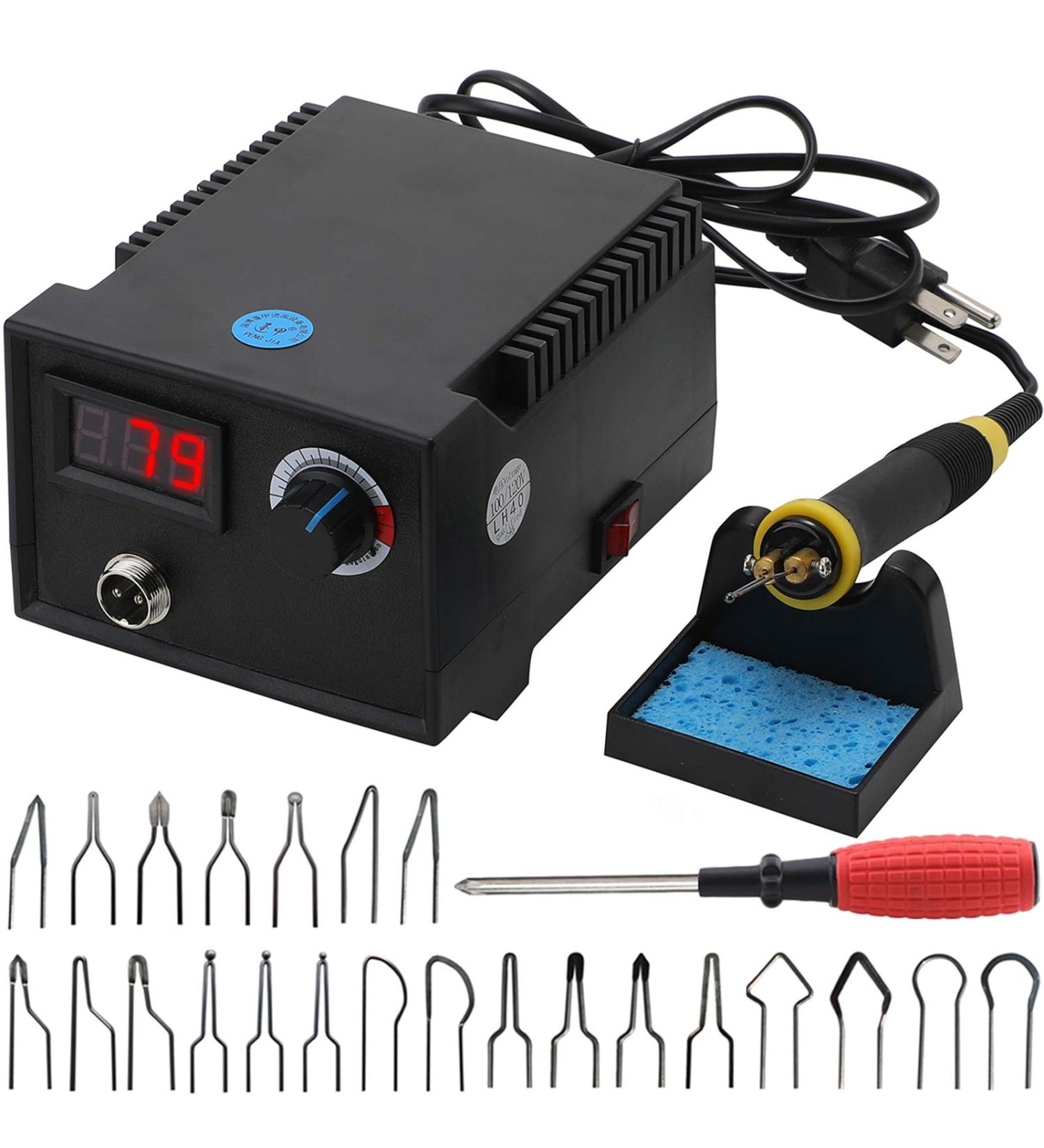 Wood Burnning Kit Professional Pyrography Wood Burner Adjustable Temperature Woodburner Machine with Pen for Adults Wire Tips - Buy Online on SooperMarket.com