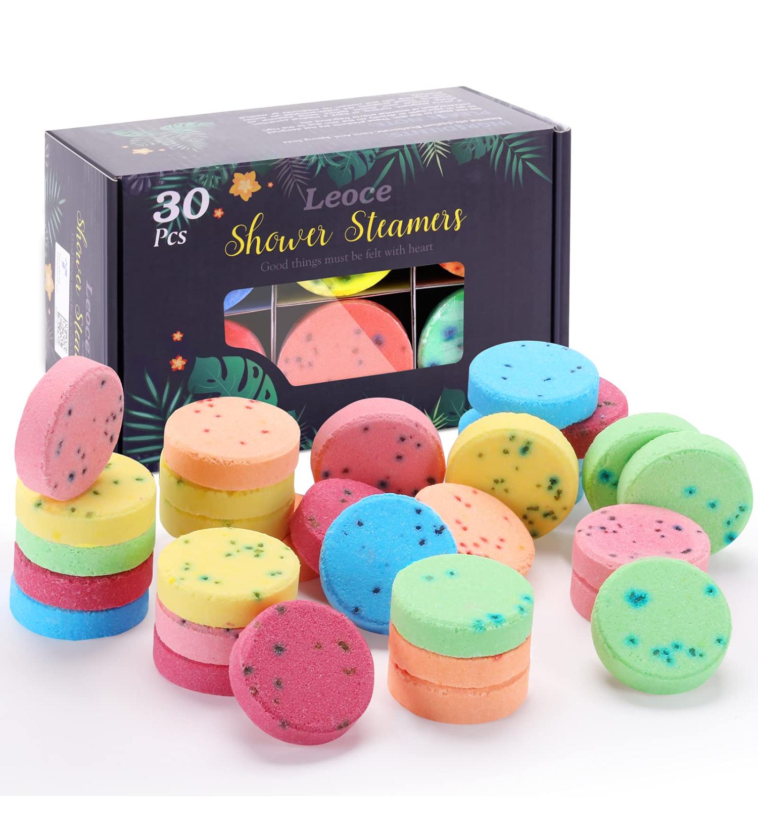 Leoce Shower Steamers - 30 PCS | Aromatherapy Shower Tablets for Relaxation - Buy Online on SooperMarket.com