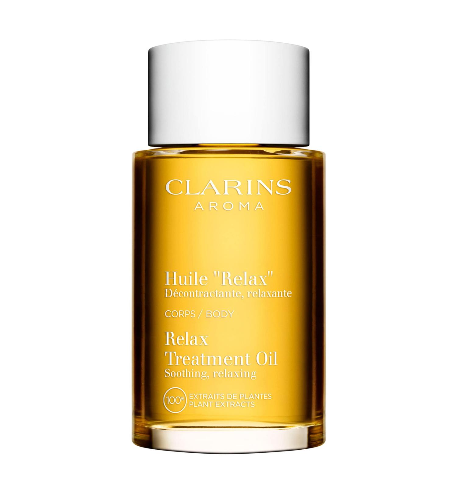 Clarins Relax Body Treatment Oil | Soothes Aching Muscles, Relieves Stress & Fatigue | Moisturizes with 100% Plant Extracts - Buy Online on SooperMarket.com
