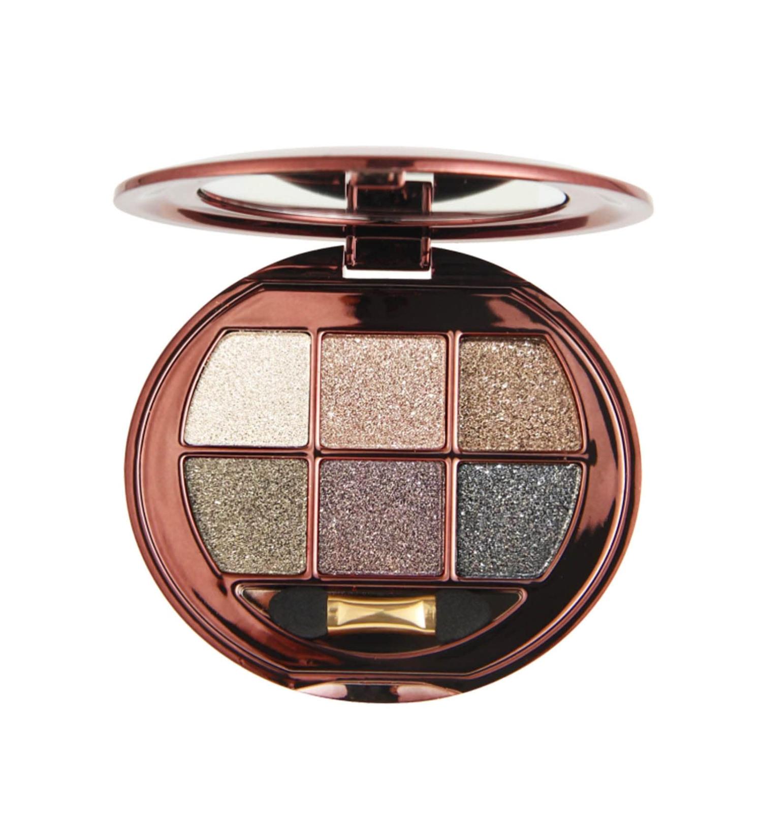 UIFCB Glitter Eyeshadow Palette - 6 Color Sparkle Shimmer Eye Shadow Makeup Set - Buy Online on SooperMarket.com