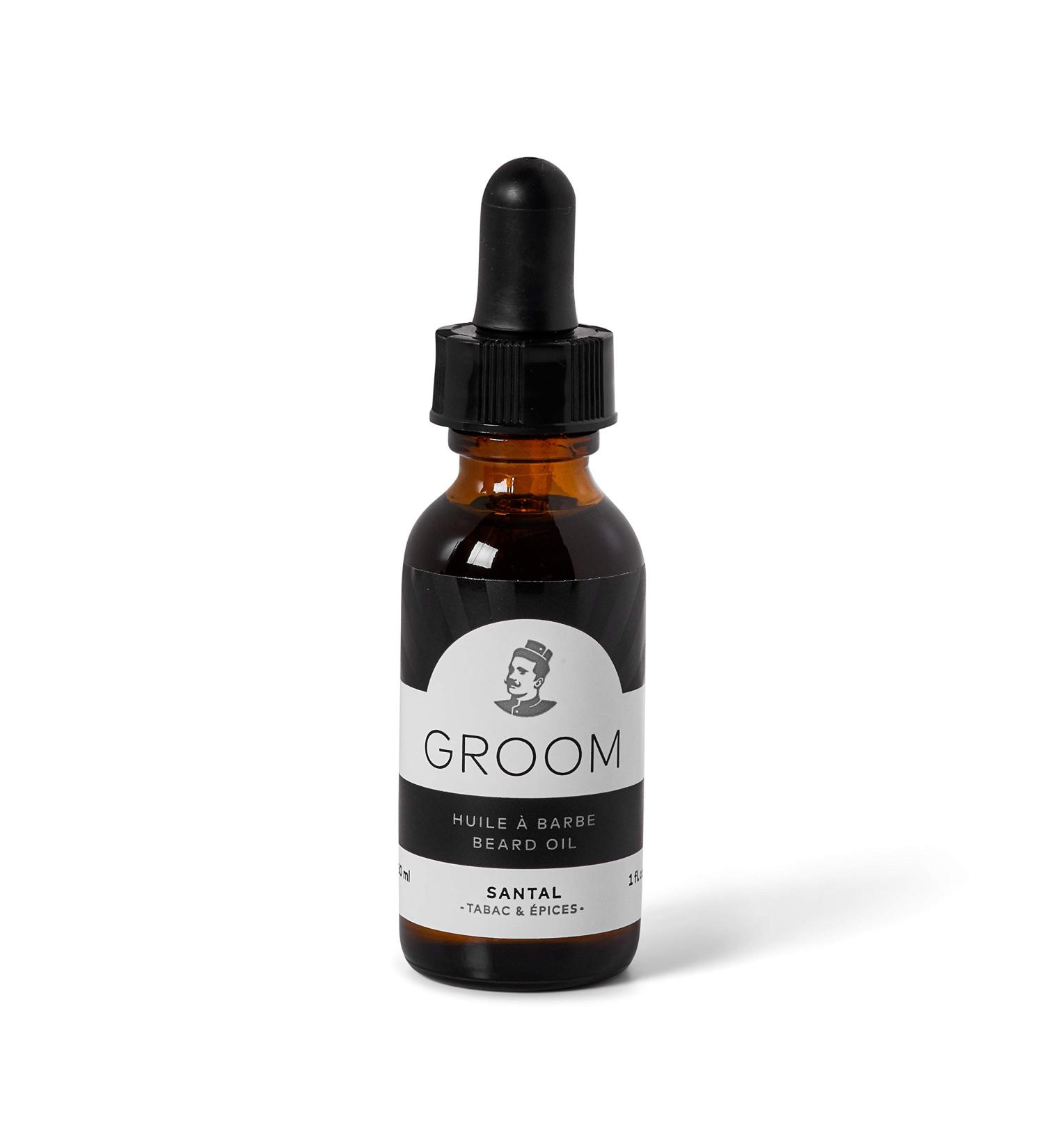 Sandalwood Beard oil by Groom - Montreal - 30 ml - Santal scent - Buy Online on SooperMarket.com