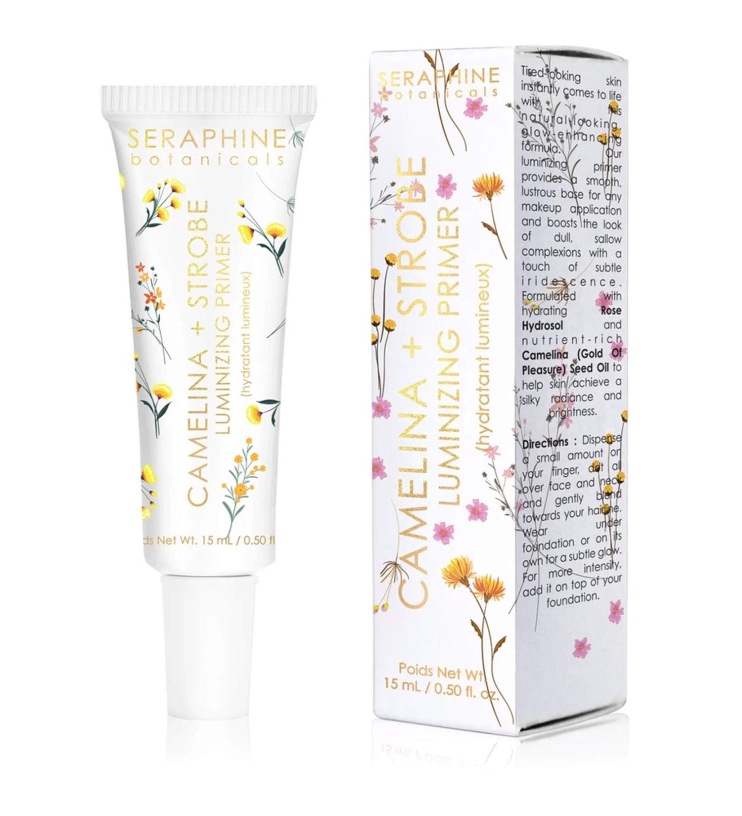 Seraphine Botanicals Camelina + Strobe Luminizing Primer 15 ml - Glow-Enhancing Formula - Buy Online on SooperMarket.com