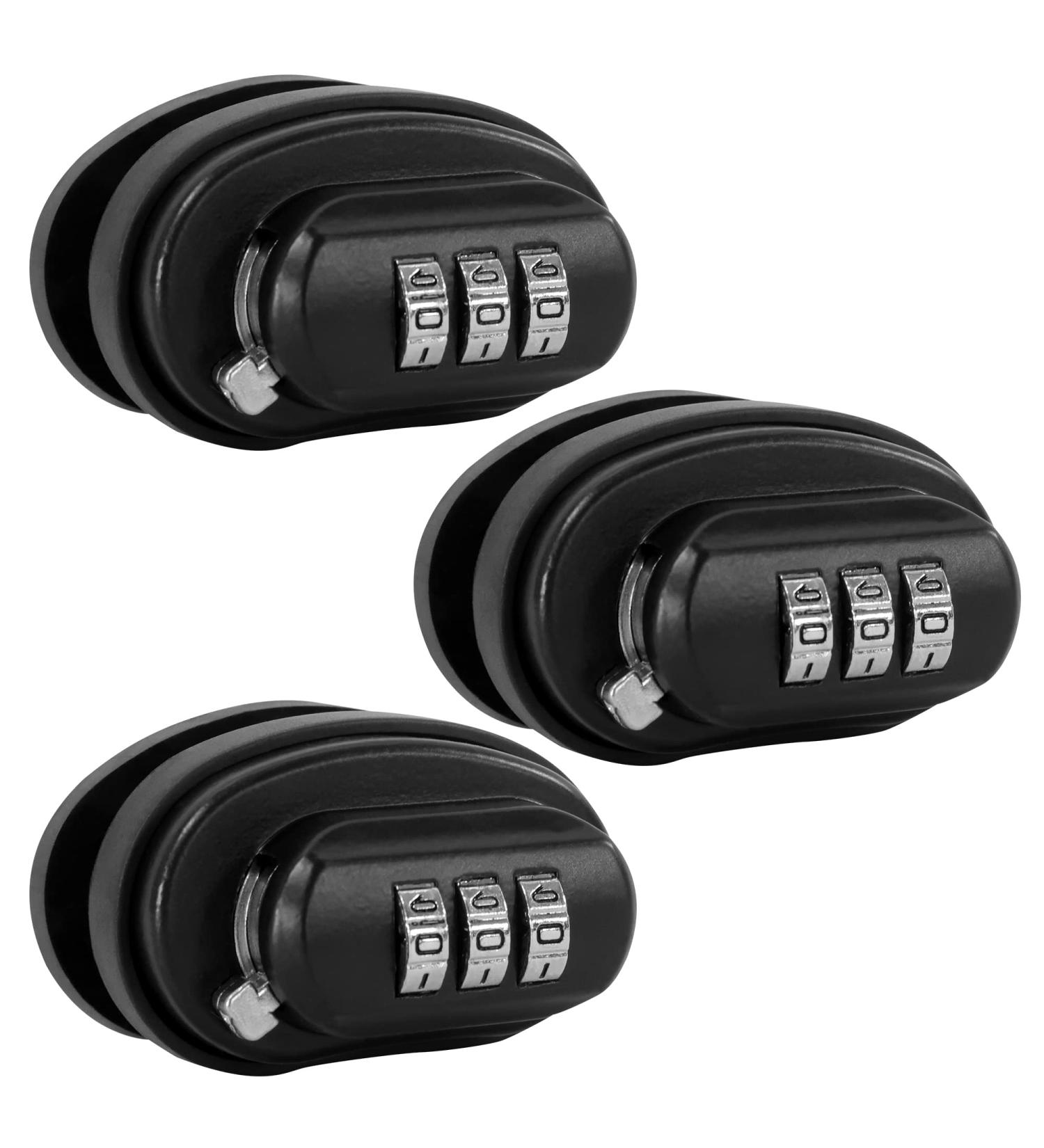 Innovatex Heavy-Duty Gun Trigger Lock Set with 3-Digit Combination - 3 Pack | Secure Handguns, Rifles, Pistols, and Shotguns | Solid Steel Home and Travel Safety Accessories - Buy Online on SooperMarket.com