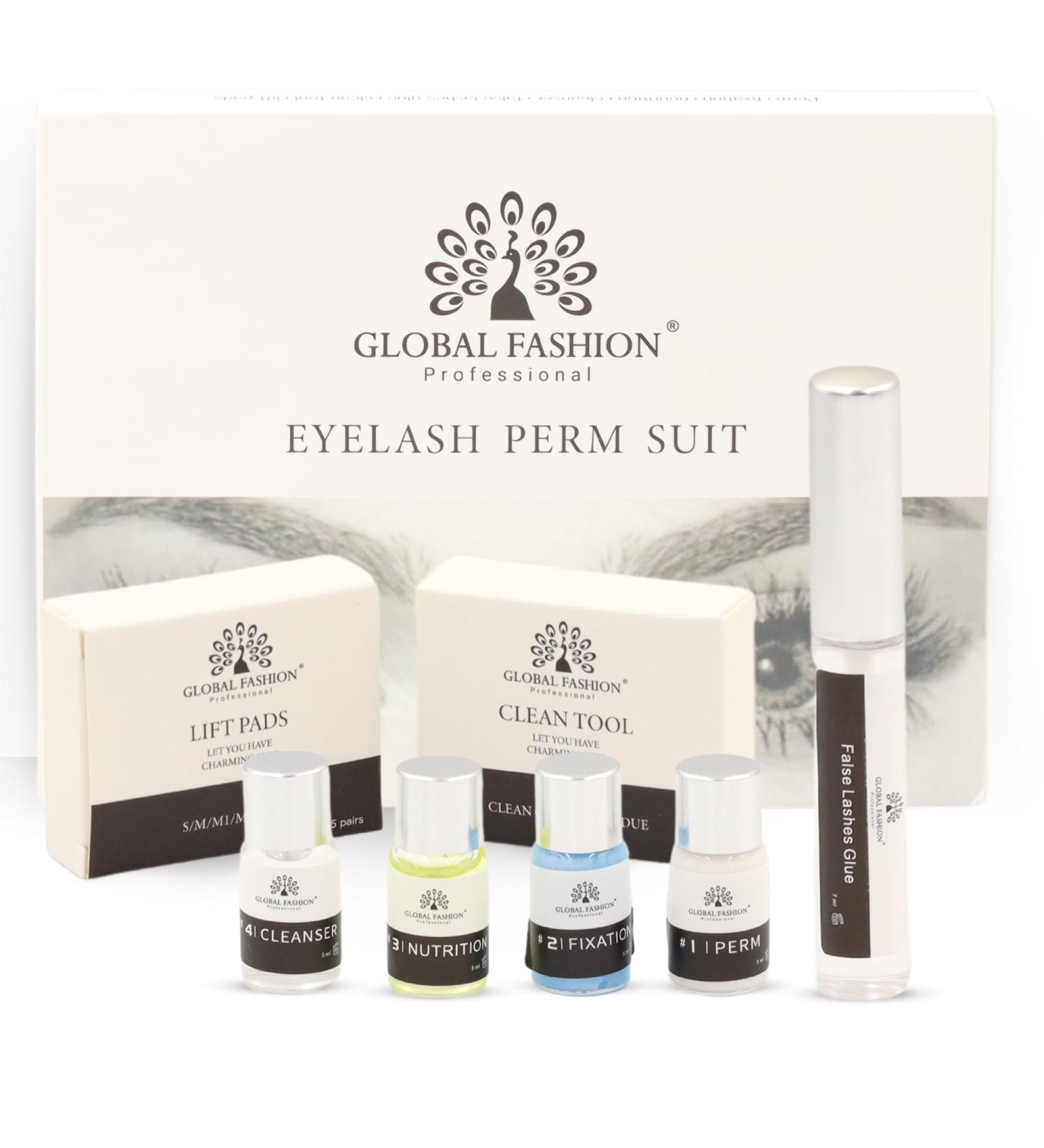 Eyelash Perm Suite - Professional Curling Kit with Gentle Ingredients | 3 Sizes (S M L) | Easy Instructions | Perfect for Salon or Home Use | Natural-Looking Long-Lasting Curls | Global Fashion - Buy Online on SooperMarket.com