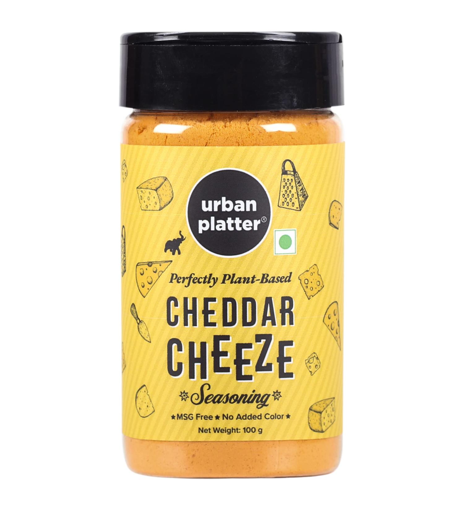 Urban Platter Cheddar Cheese Powder 100g (An all purpose seasoning Perfect for Pop Corn Pasta Fries Seasoning | Dairy-free) - Buy Online on SooperMarket.com