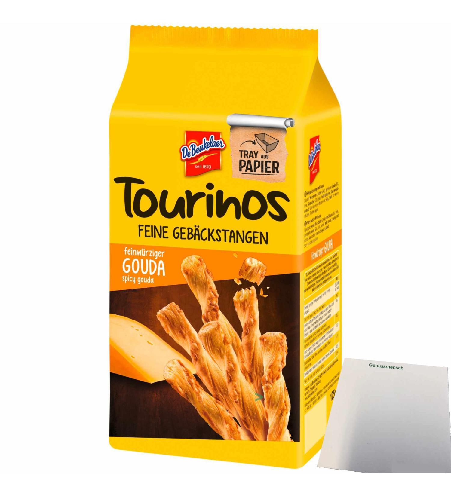De Beukelaer Tourinos Cheese Pastry Sticks with Gouda - 125g - Gourmet Snack for International Shipping - Buy Online on SooperMarket.com