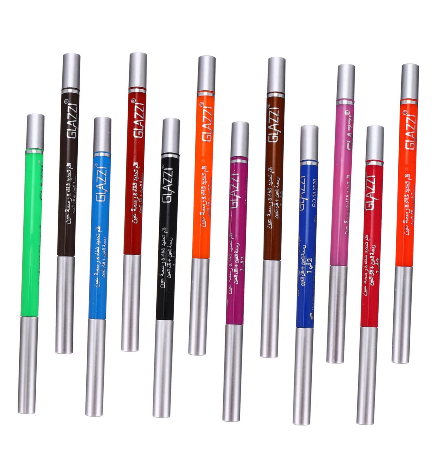 12 Pcs 1 Set color eye shadow set eyeliner creative eyeliners to rotate liquid eyeliner - Buy Online on SooperMarket.com