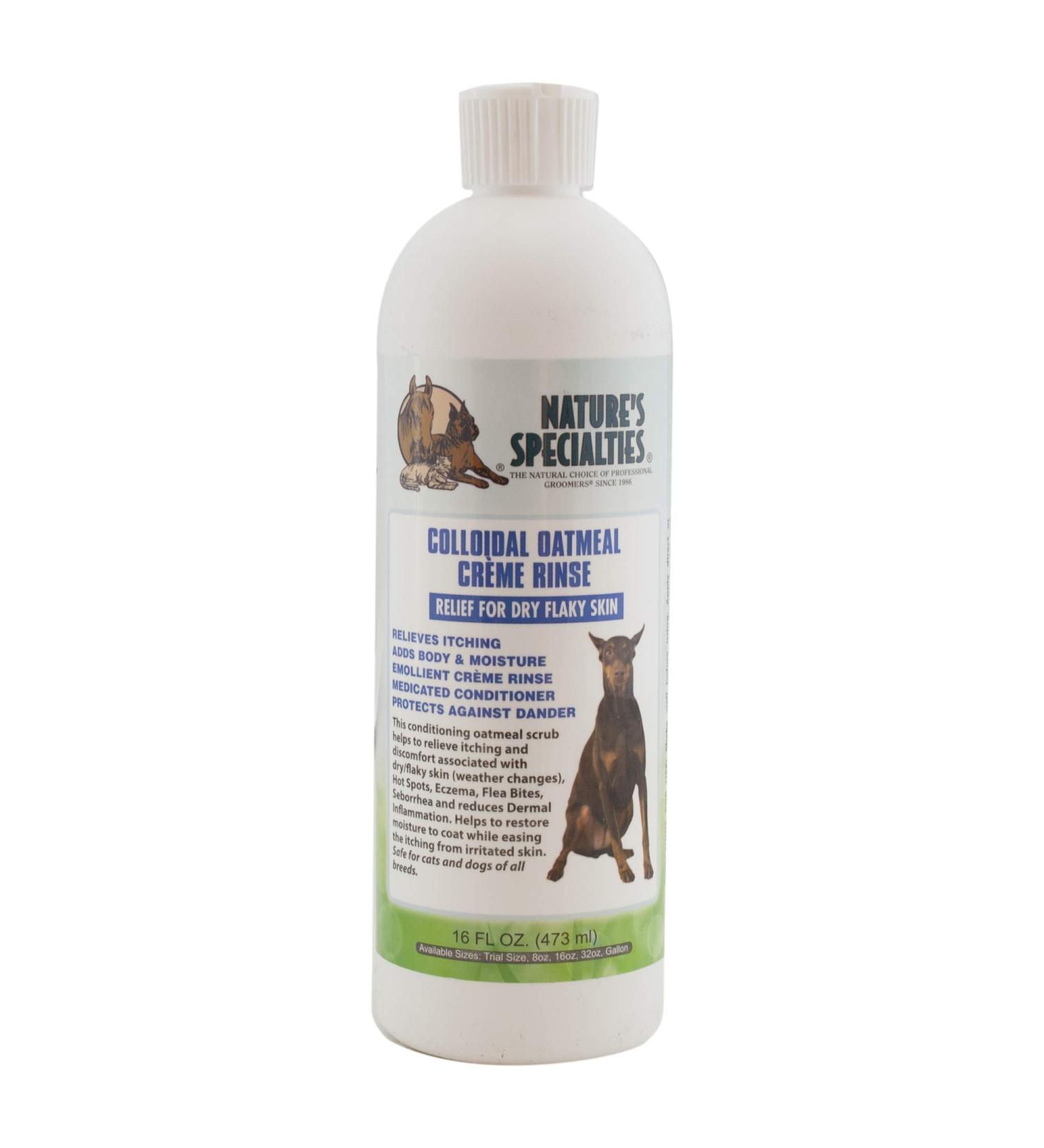 Nature's Specialties Colloidal Oatmeal Creme Rinse 16oz for Dogs & Cats | Non-Toxic & Biodegradable - Buy Online on SooperMarket.com
