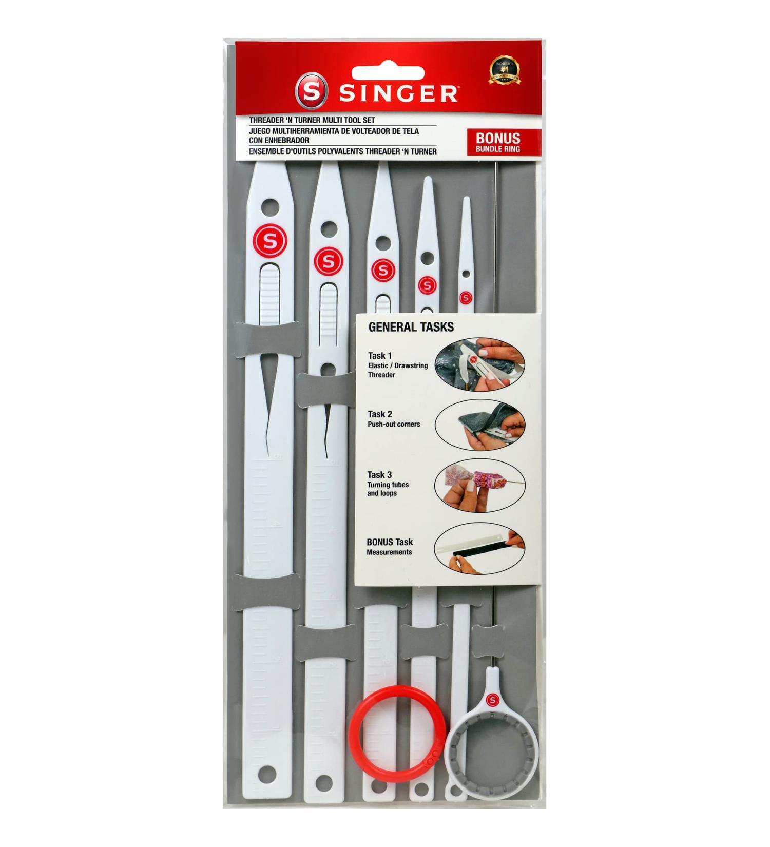 SINGER Drawstring Threader & Sewing Loop Turner Tool Set - Easy Sewing Solutions - Buy Online on SooperMarket.com