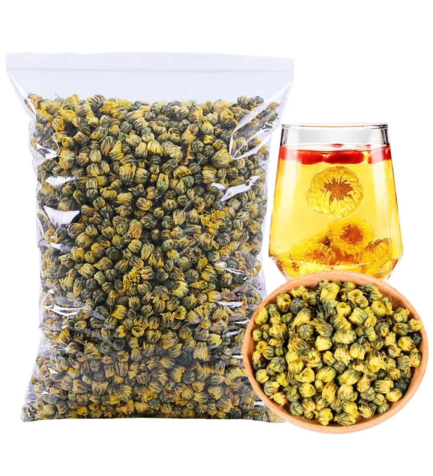 Chrysanthemum loose tea Chrysanthemum Tea Flowers 150g / 5.3oz organic chrysanthemum tea Dried Fetal Chrysanthemum Bud  - Buy Online on SooperMarket.com