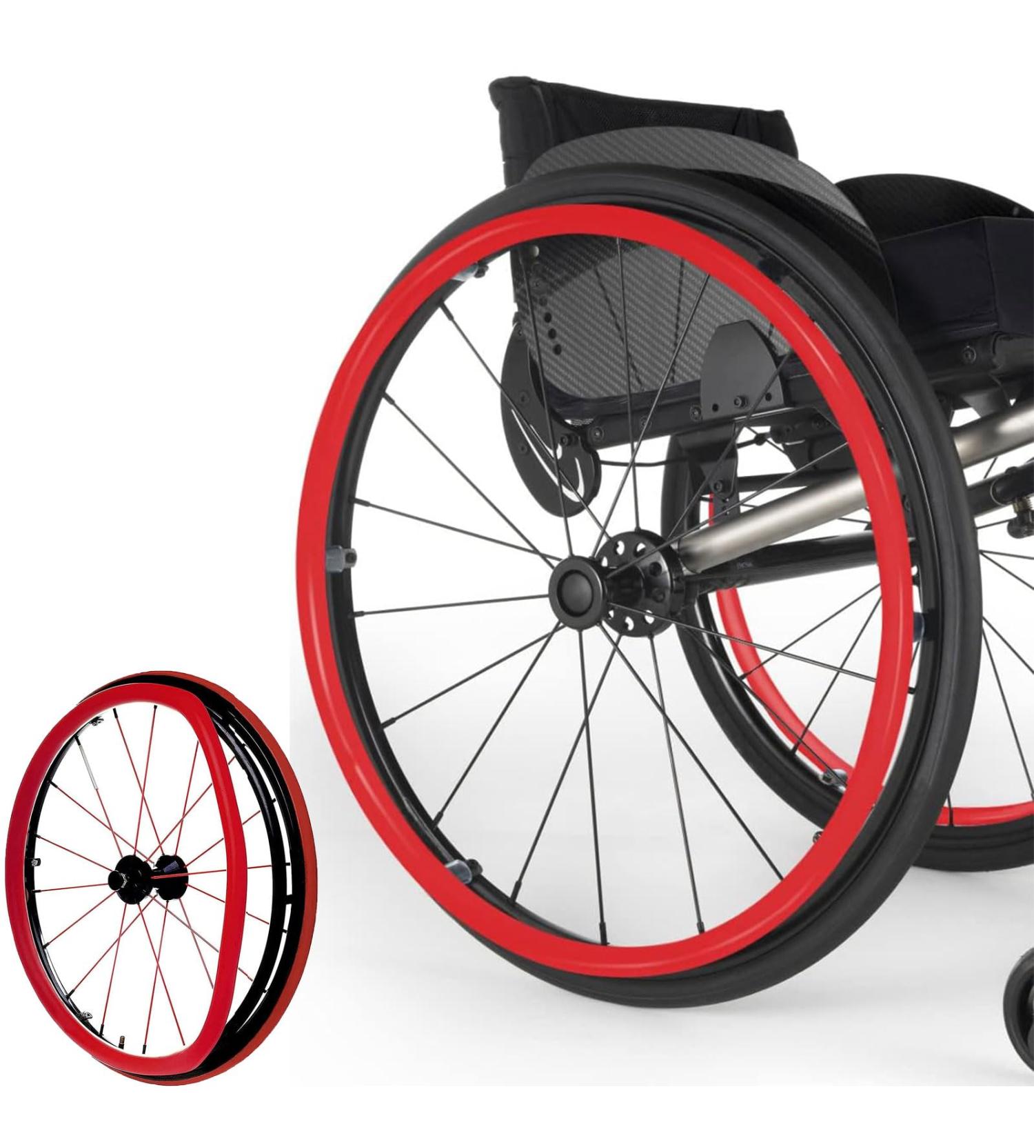 Wheelchair Wheel Covers Wheelchair Push Rim Covers 24inch Non-Slip Wheelchair Push Rim Grips 1 Pair Silicone Wheelchair Hand Push Cover Rear Wheel Grips Cover Wheelchair Accessories(Red) 24in Red - Buy Online on SooperMarket.com