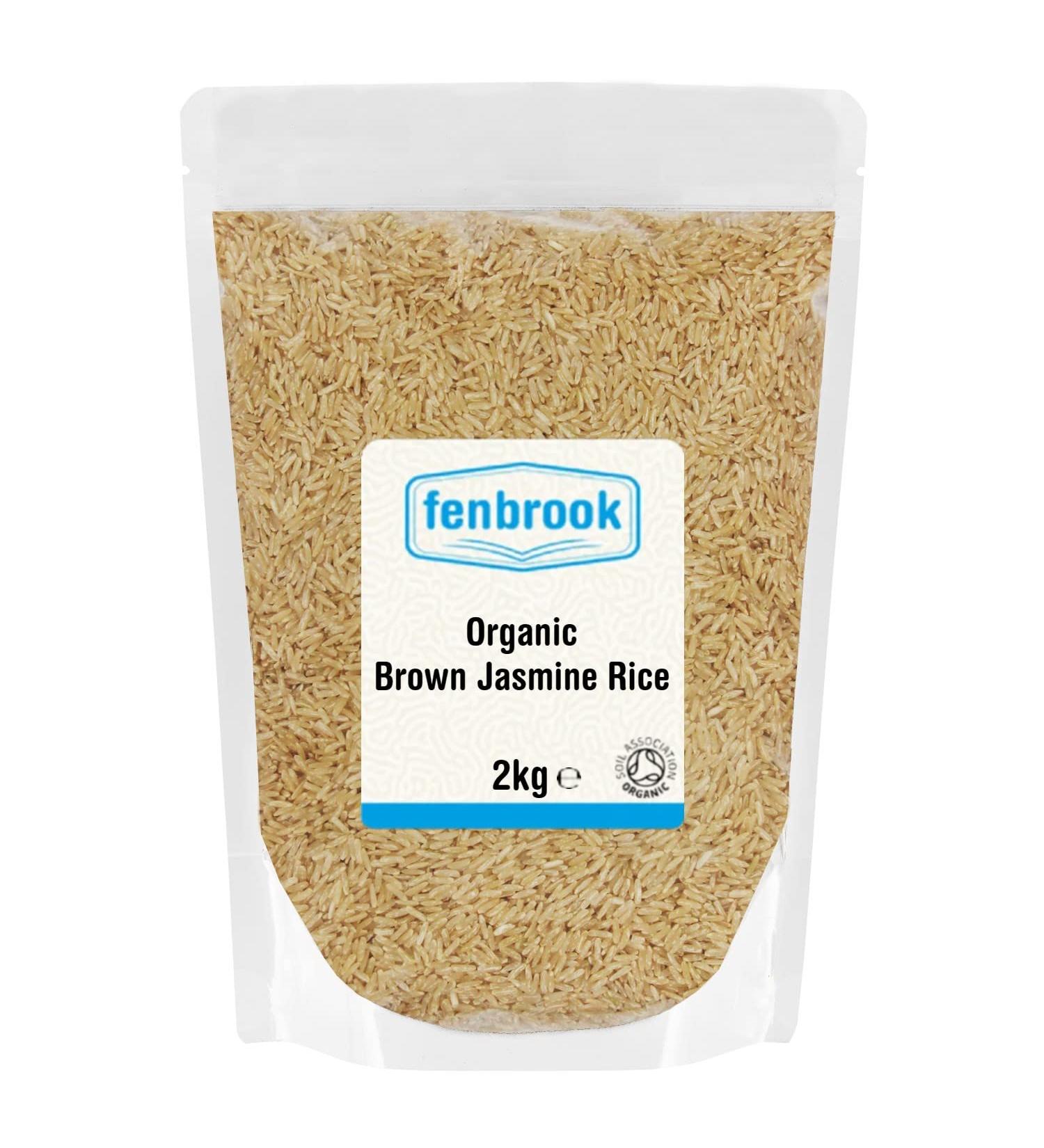 Organic Brown Jasmine Rice 2kg | Certified Organic by Fenbrook Organic - Buy Online on SooperMarket.com