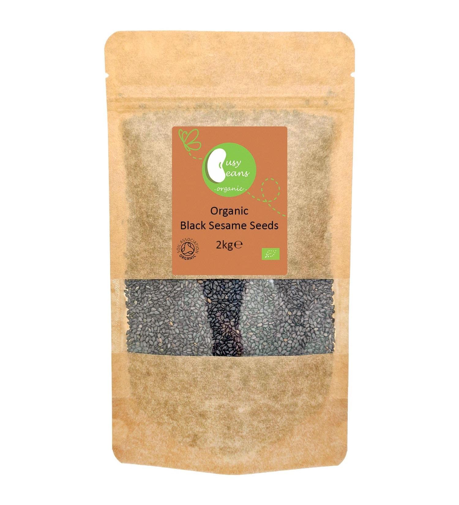 Organic Black Sesame Seeds - Certified Organic - by Busy Beans Organic (2kg) - Buy Online on SooperMarket.com