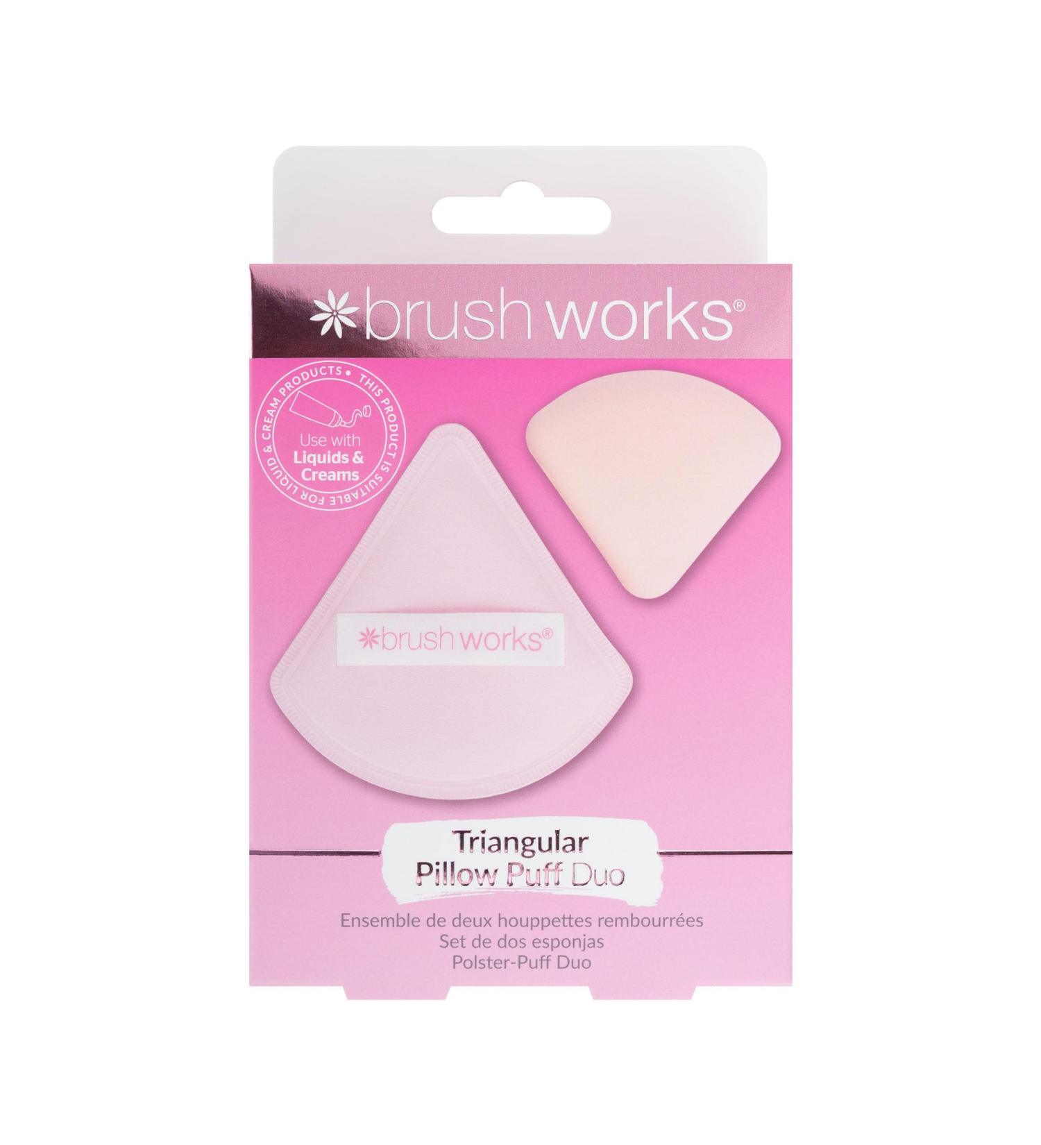 Brushworks Triangular Pillow Puff Duo - Buy Online on SooperMarket.com