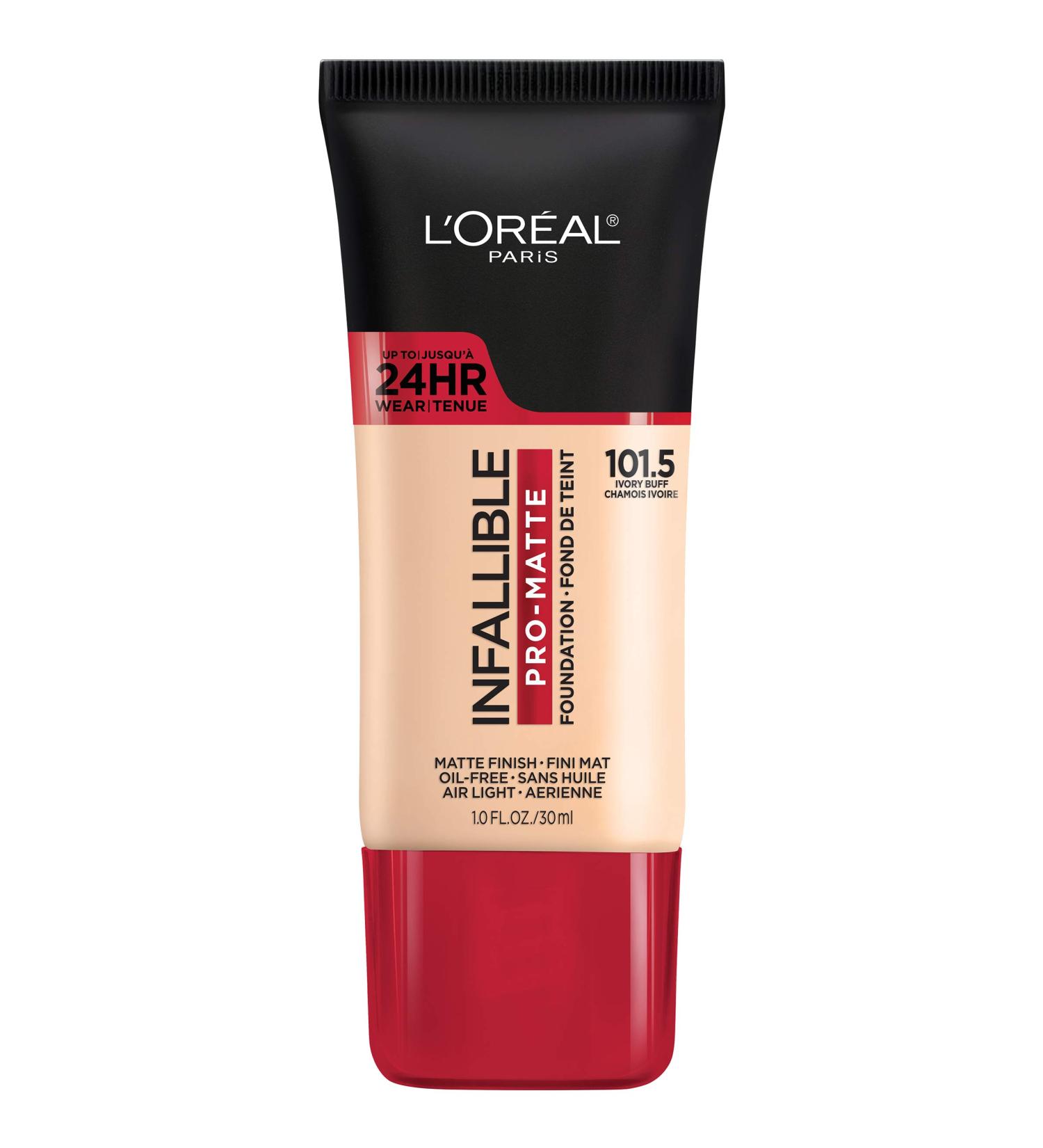 L'Or al Paris Infallible Pro-Matte Liquid Foundation - Ivory Buff 101.5 (1 fl oz) - Buy Online on SooperMarket.com