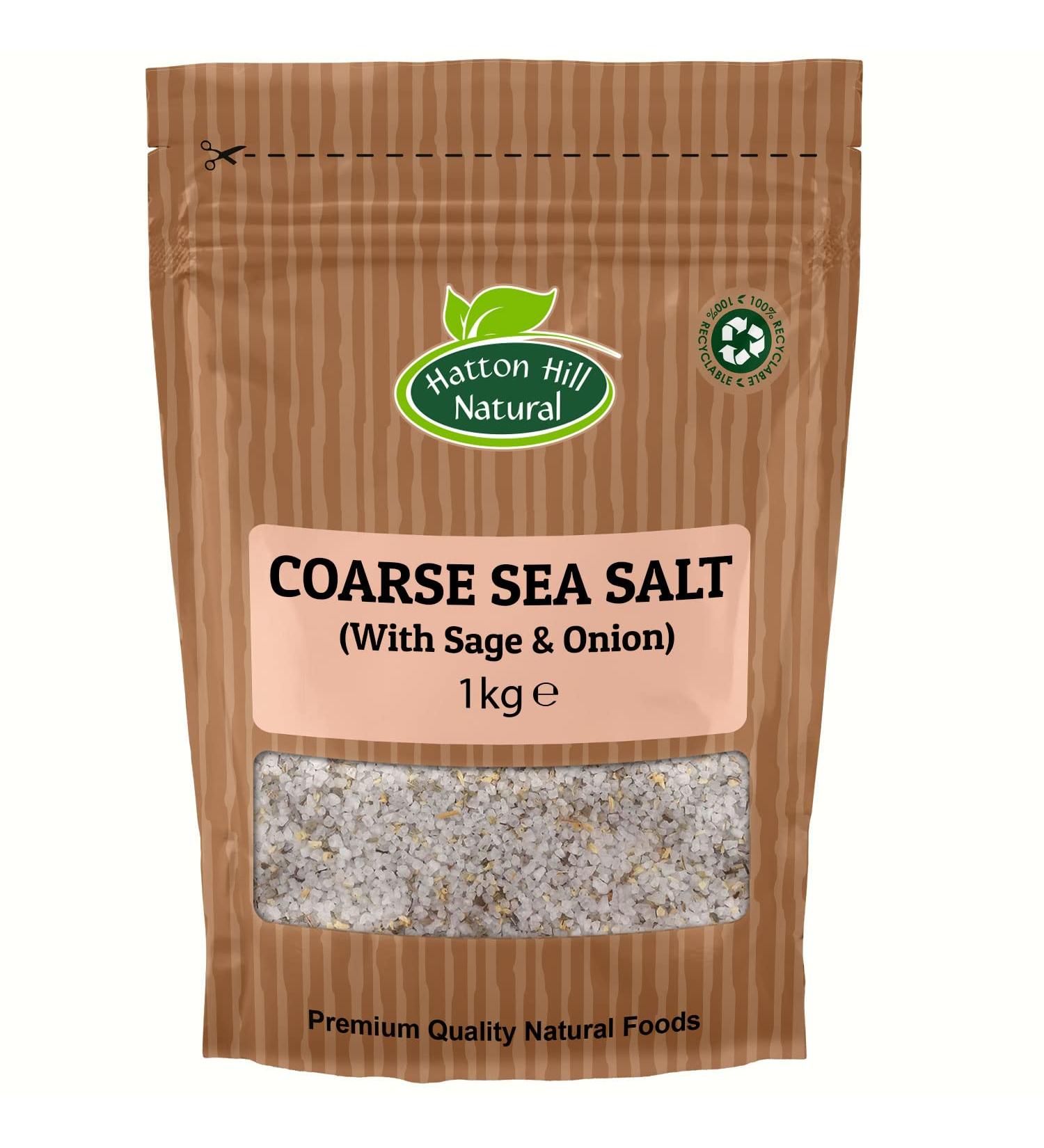 Coarse Sea Salt with Sage & Onion 1kg by Hatton Hill