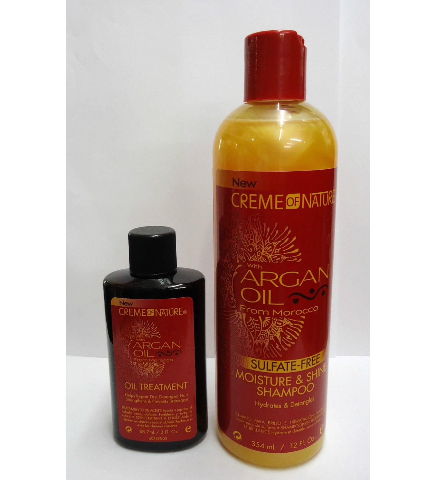 SULFATE FREE ARGAN OIL SHAMPOO 354ML & ARGAN OIL 88.7ML TREATMENT BY CREME OF NATURE**DEAL** by Creme of Nature