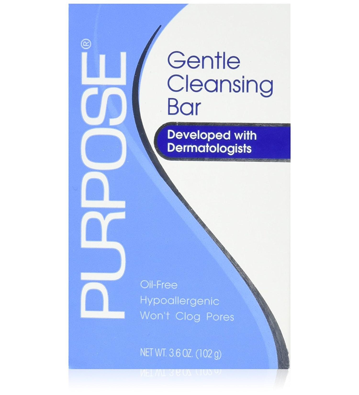 Purpose Johnson and Johnson Gentle Skin Cleansing Bar Soap 3.6 Ounce
