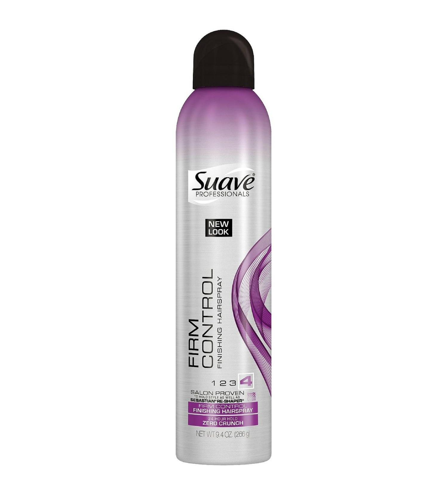 Suave Professionals Firm Control Finish Hairspray  Extra Hold  9.40 Oz