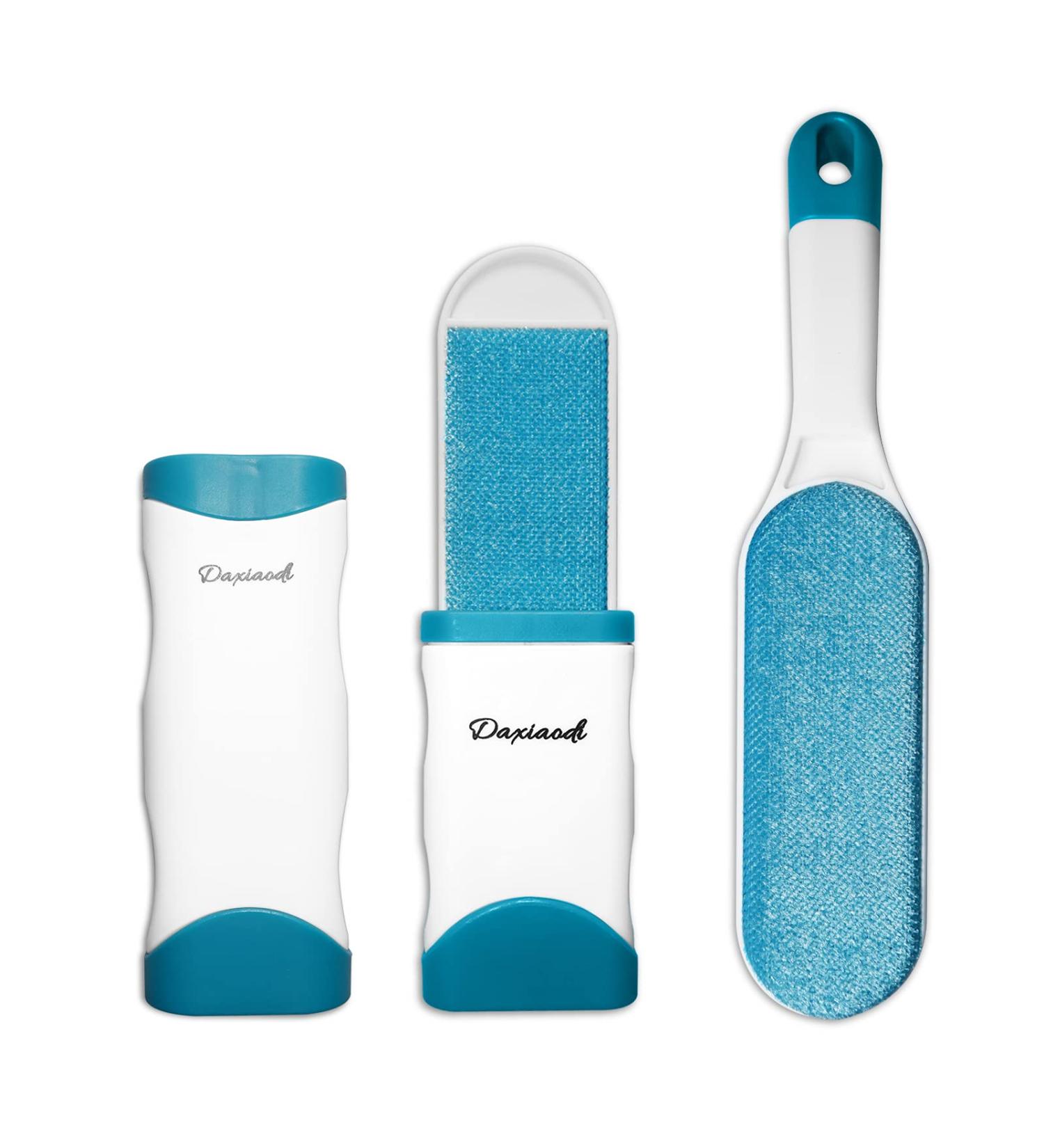 2 Pack Double Sided Furniture Lint Remover Brushes- Self Cleaning Pet Hair Cleaner for Sofa, Clothes, Carpet - Effective Hair Catcher Tool - Buy Online on SooperMarket.com