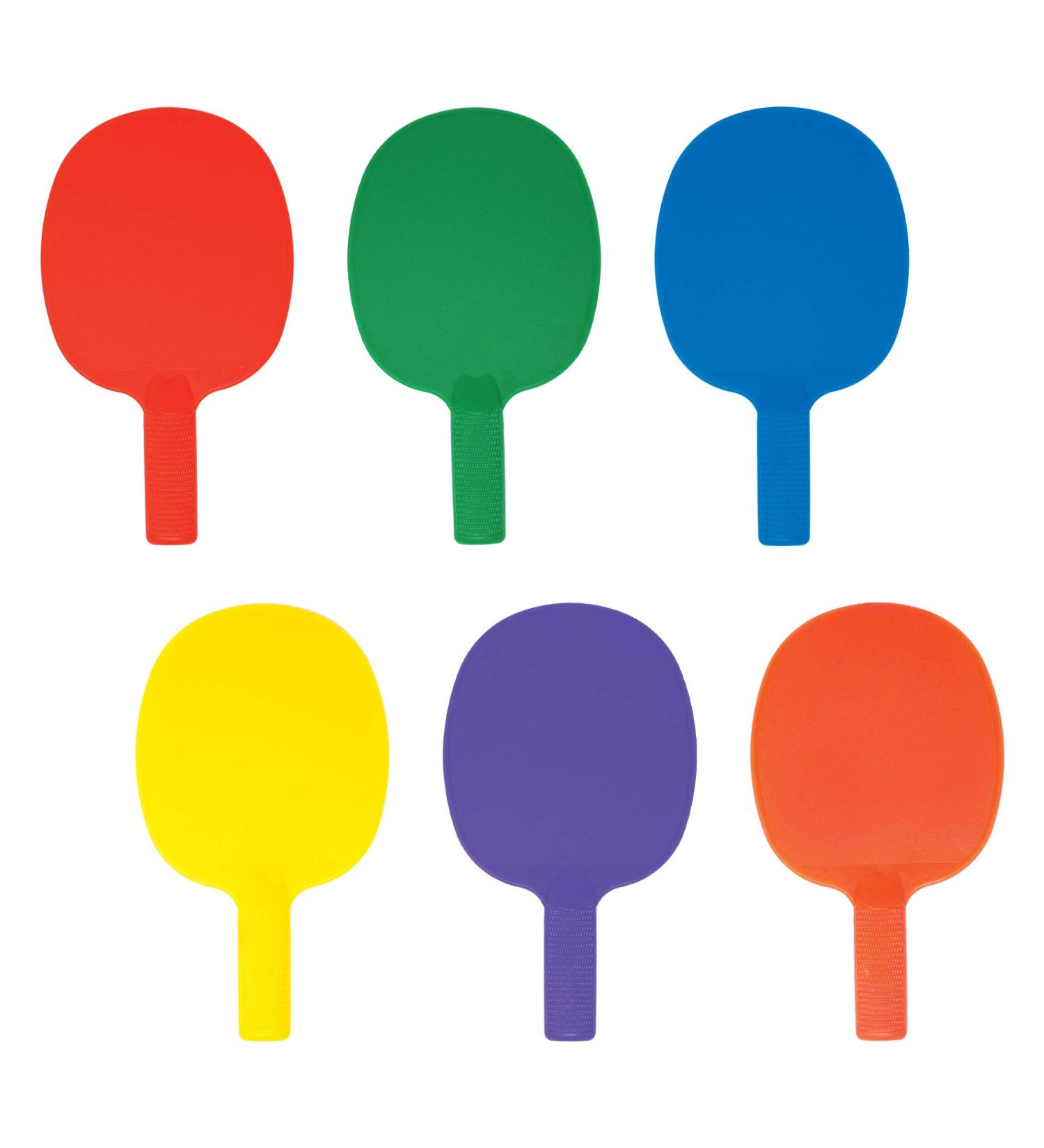 6-Piece Unbreakable Table Tennis Paddle Set with Comfortable Handles and Textured Sand Faces - Buy Online on SooperMarket.com