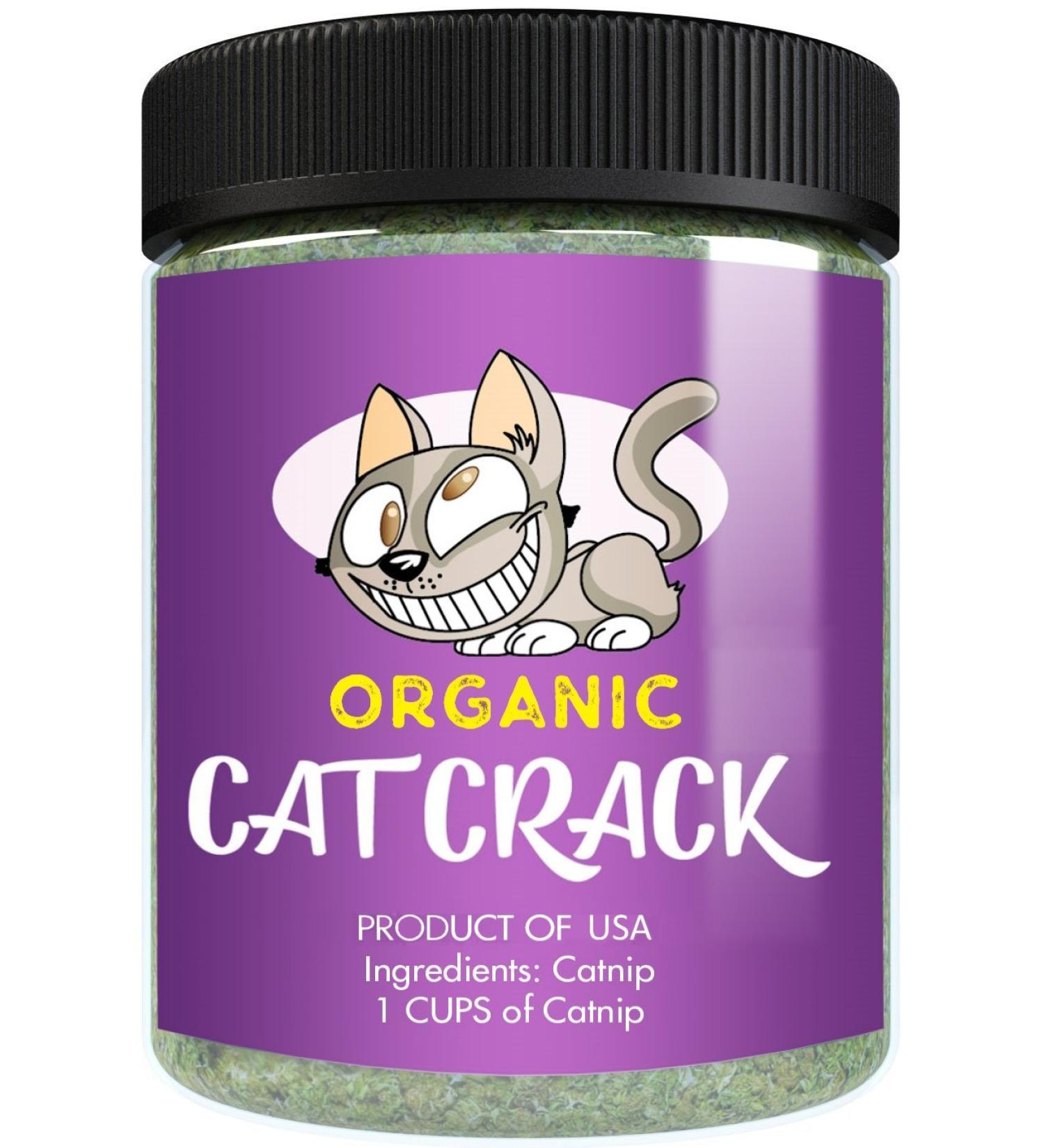 Cat Crack Organic Catnip Premium Blend for Maximum Potency - 1 Cup - Buy Online on SooperMarket.com
